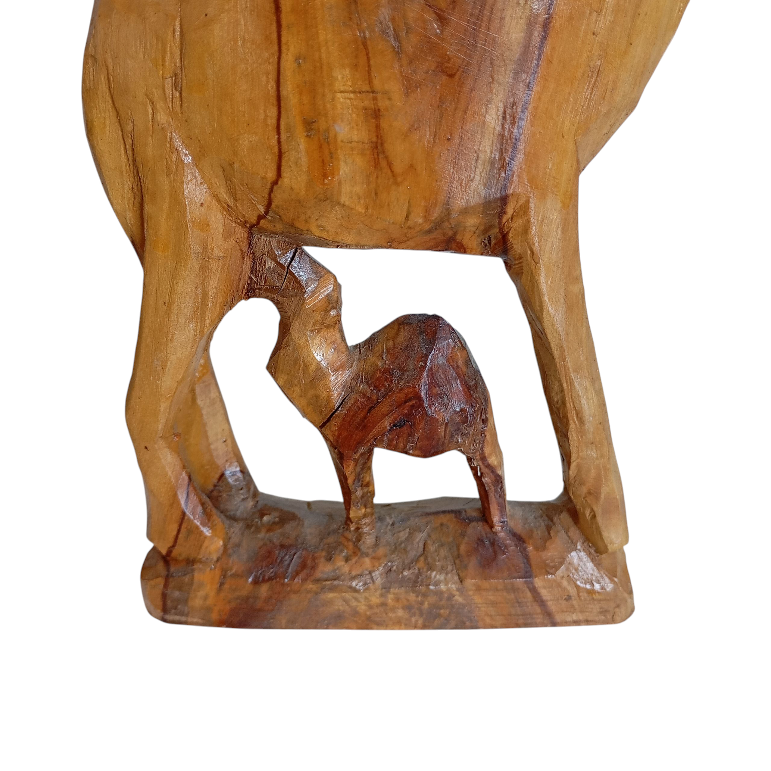 Sculpture dromadaire en bois - Photo 2