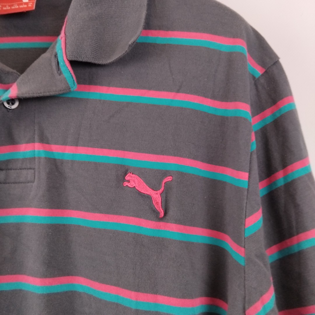Puma - polo multi couleur à rayures - Taille 48 ( estimé) - Photo 1