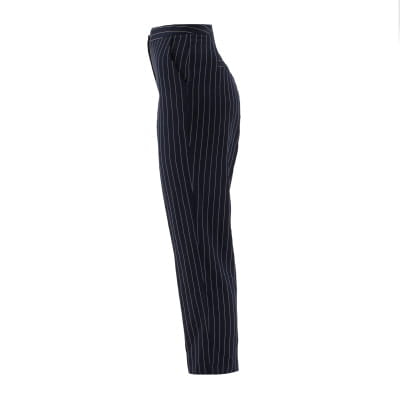 Pantalon bleu foncé à rayures blanches - femme - taille XL - Photo 2