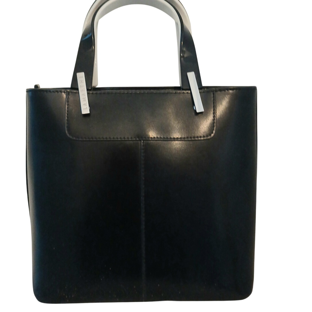 Lamarthe - Sac chic en cuir noir Très bon état -  reconditionné disponible sur Label Emmaüs