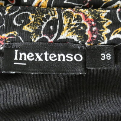 Robe noire imprimée - femme - In Extenso - taille 38 - Photo 4
