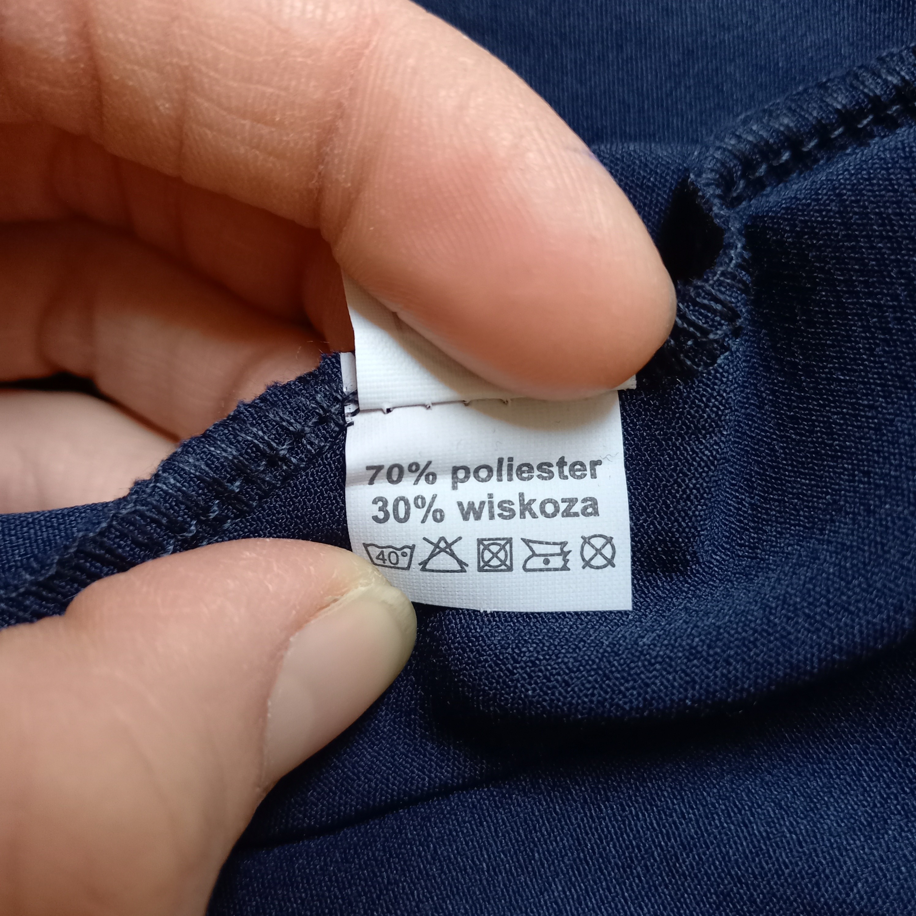 Robe marine avec poches TXL "cosmos" plaque dorée Sara Picassa  - Vue 5 - 