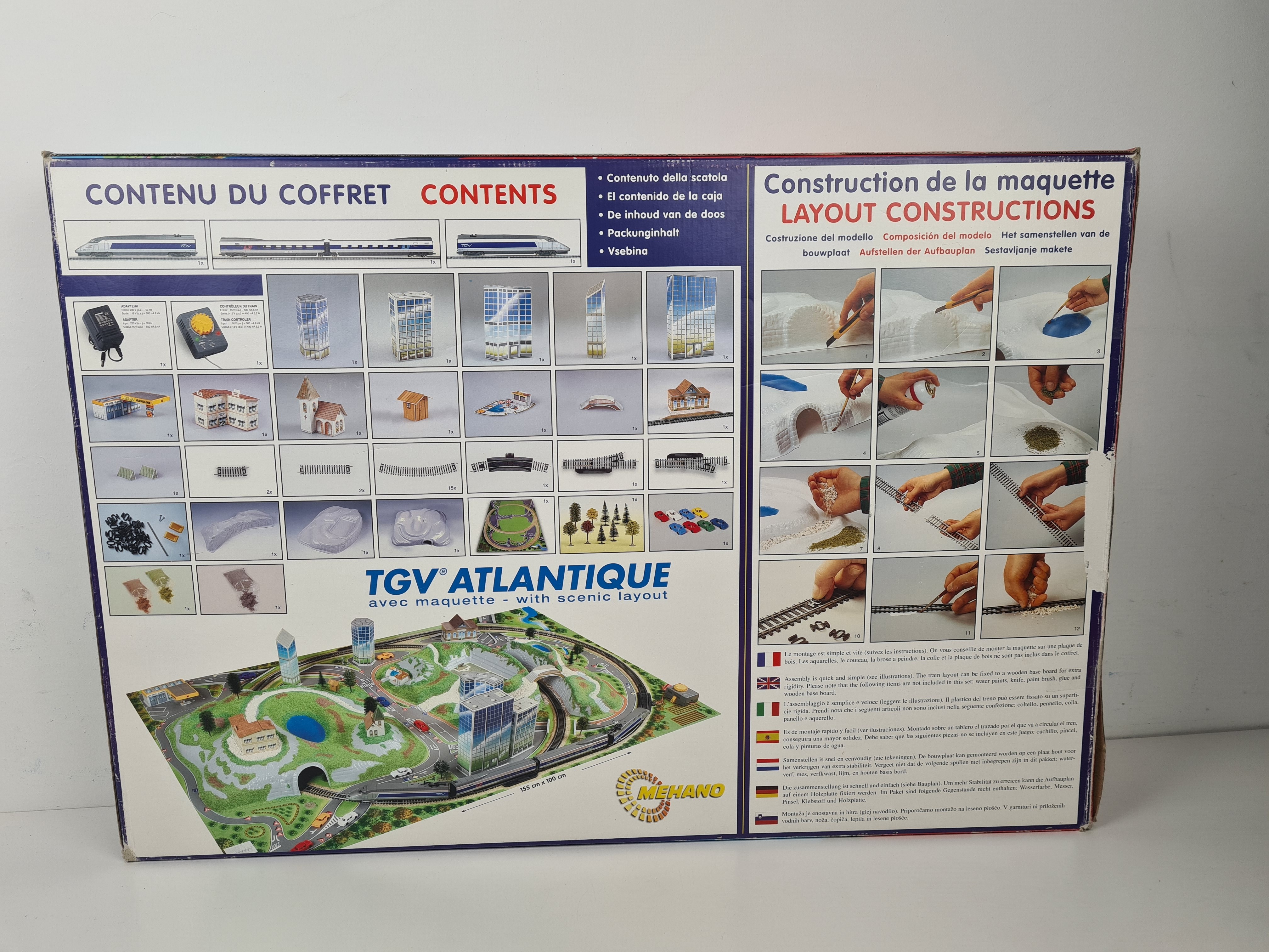 Circuit - Mehano - TGV Atlantique avec maquette Plastique Bon état - Vue 2 - 
