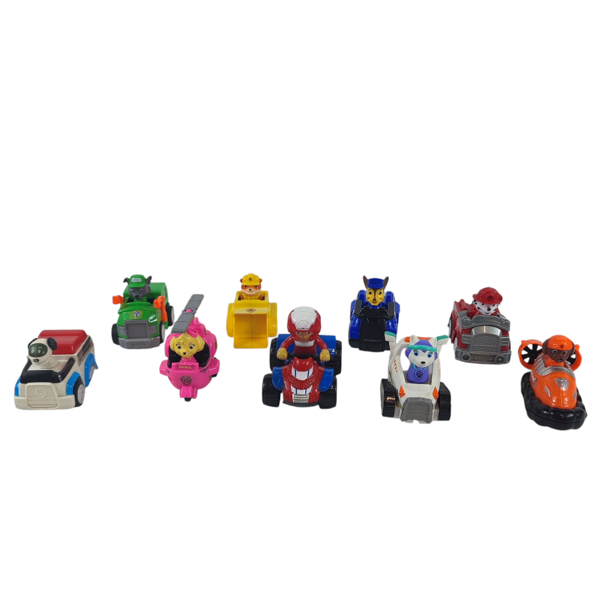Voir photo 20 de Lot Pat'Patrouille - 9 petites voitures - Ryder, Stella, Ruben, Zuma, Everest, Rocky, Marcus, Chase et Chien-Robot Lot Pat'Patrouille - 9 petites voitures - Ryder, Stella, Ruben, Zuma, Everest, Rocky, Marcus, Chase et Chien-Robot Bon état - Vue 20 -