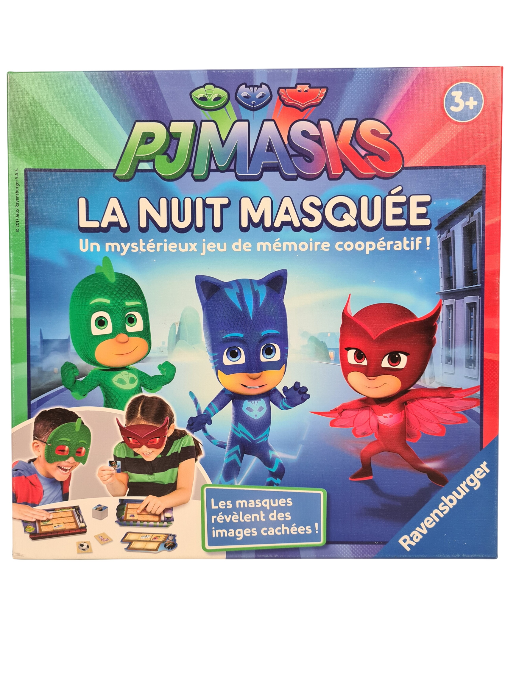 Jeu de mémoire coopératif - PJmasks - La nuit masquée - Ravensburger - 3 ans+ - Photo 0