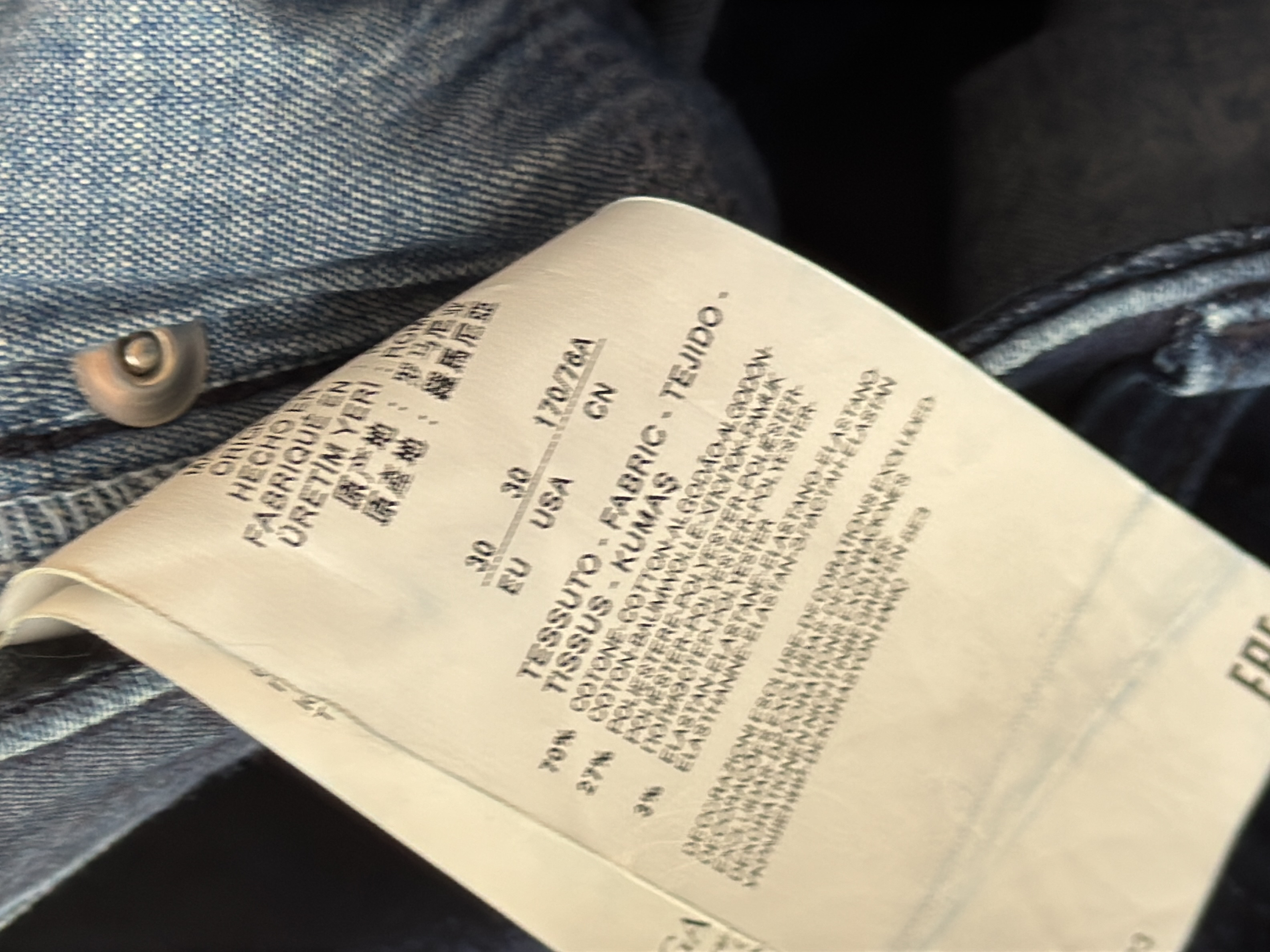 Jean slim Armani bleu foncé taille 30 👖 Très bon état - Vue 5 - 