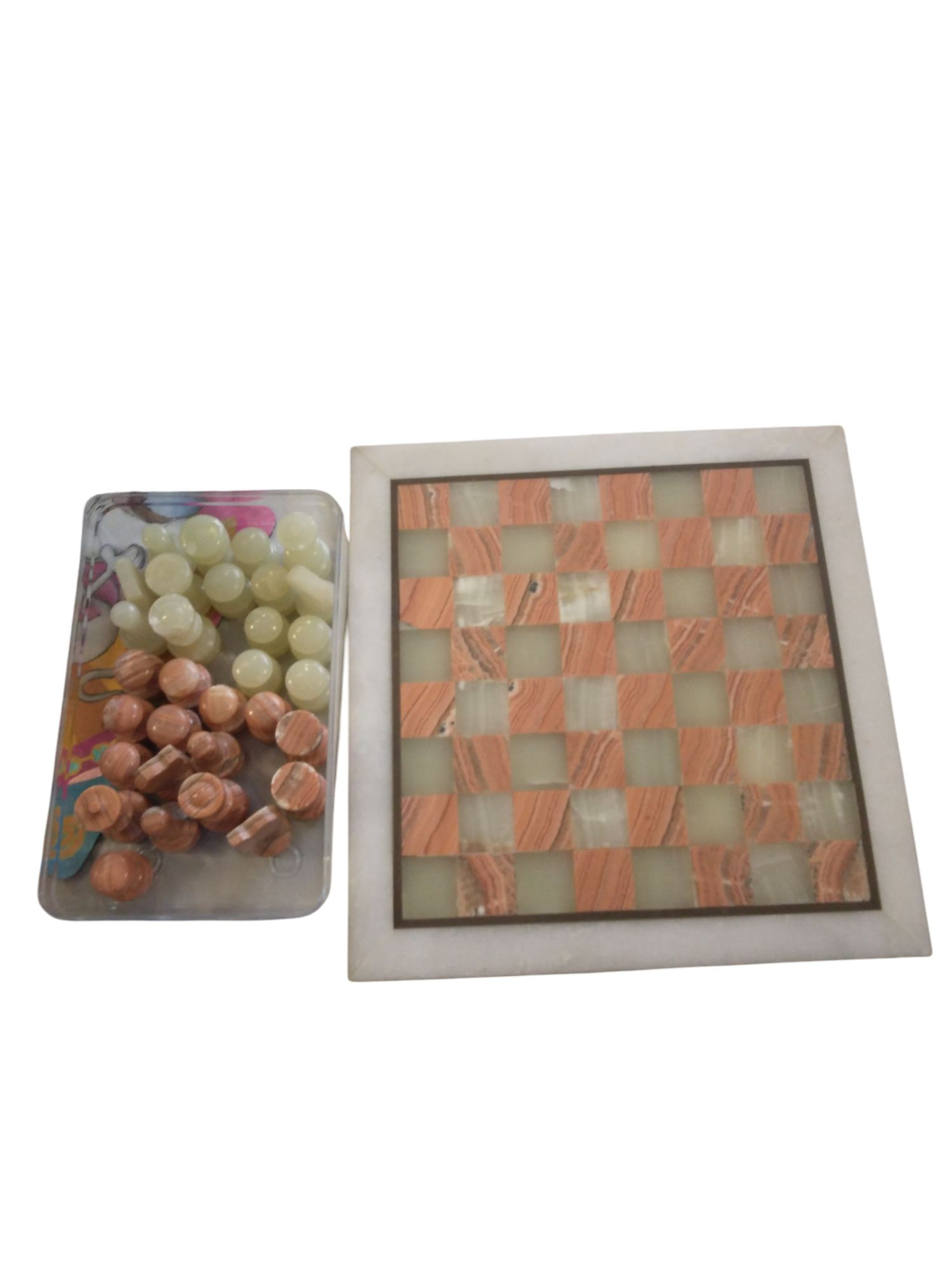 Jeu d'échecs collector fait main - marbre - (C5) - Photo 2
