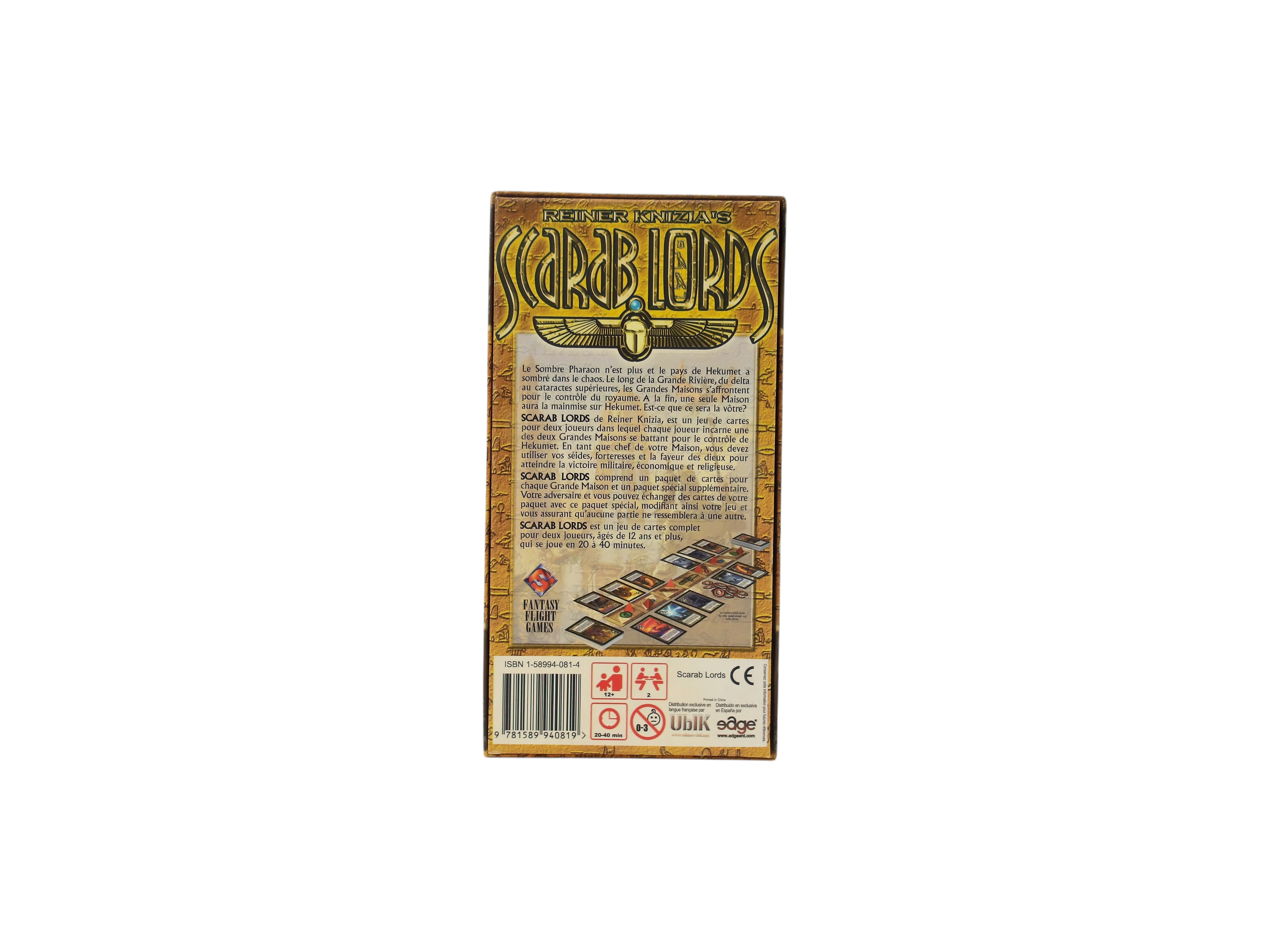 Voir photo 2 de Scarab Lords - Jeu de cartes- Édition 2005 Scarab Lords - Jeu de cartes- Édition 2005 Comme neuf - Vue 2 -