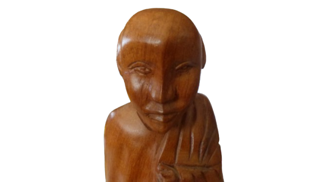 Statuette en bois - Homme Asiatique - Photo 10