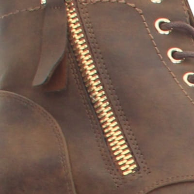 Bottines marron à talons 4 cm - femme - Gémo - pointure 36 - Photo 3