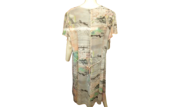 Robe voile manches volantes neuve "France Rivoire" T54 Comme neuf - Vue 2 - 