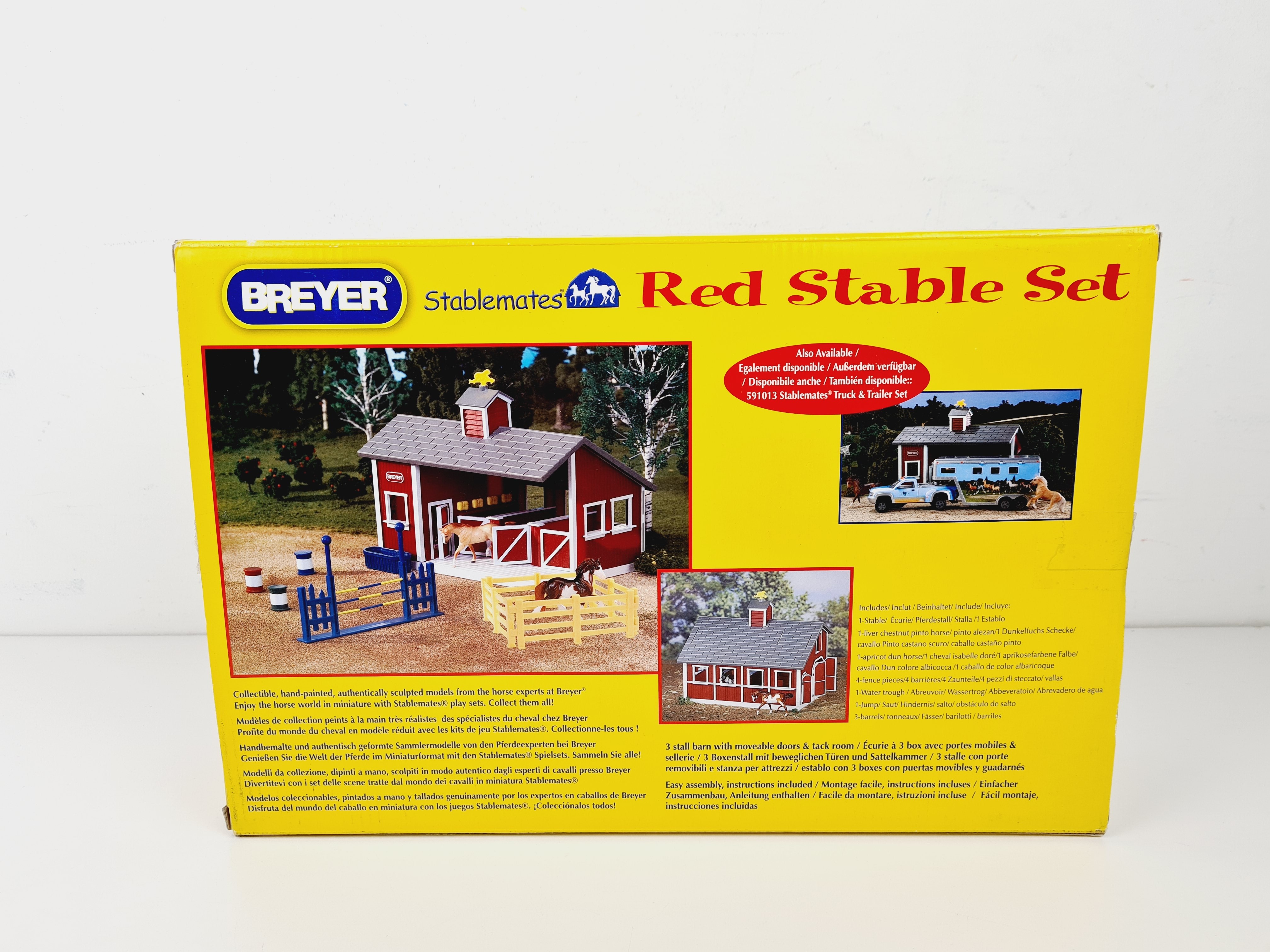 Figurines - Stablemates Red Stable Set (59197) 1/32 incomplet - Breyer - 4 ans+ Bon état - Vue 3 - 
