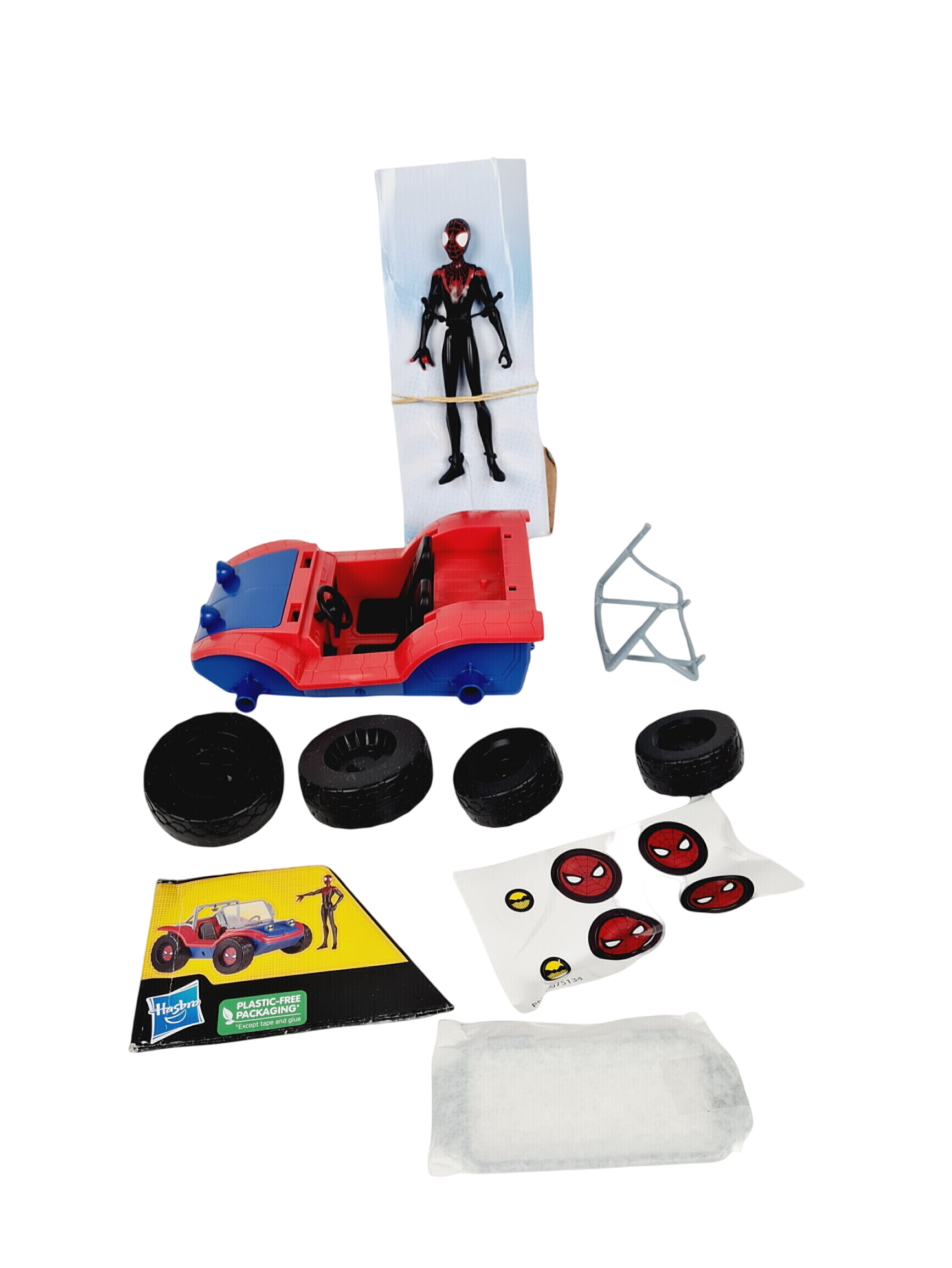 Voiture - Marvel Spider-Man Spider-mobile - Véhicule avec figurine - Hasbro - 4 ans + - Comme neuf sur Label Emmaüs