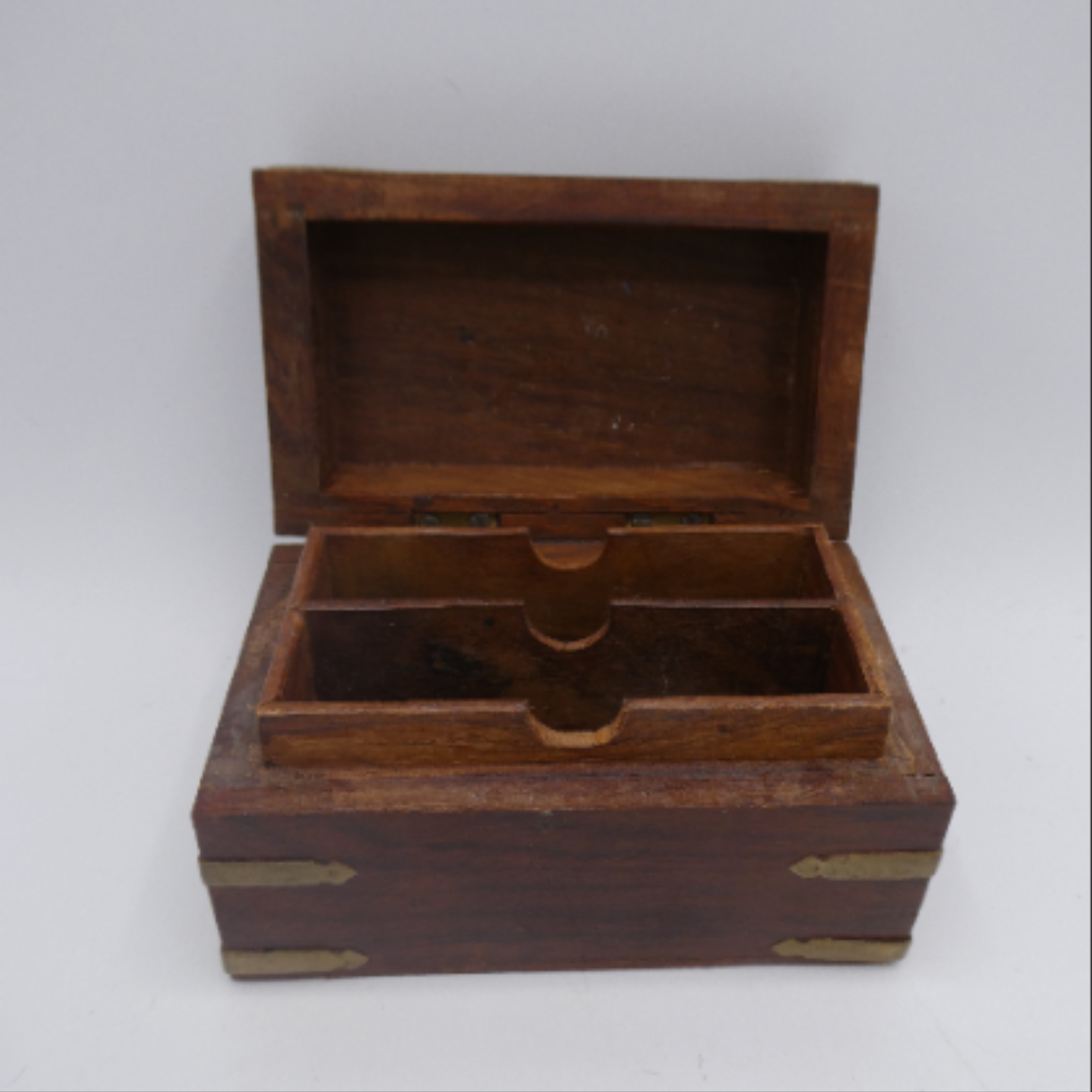 Boîte en bois artisanale à compartiments – style vintage - Photo 2
