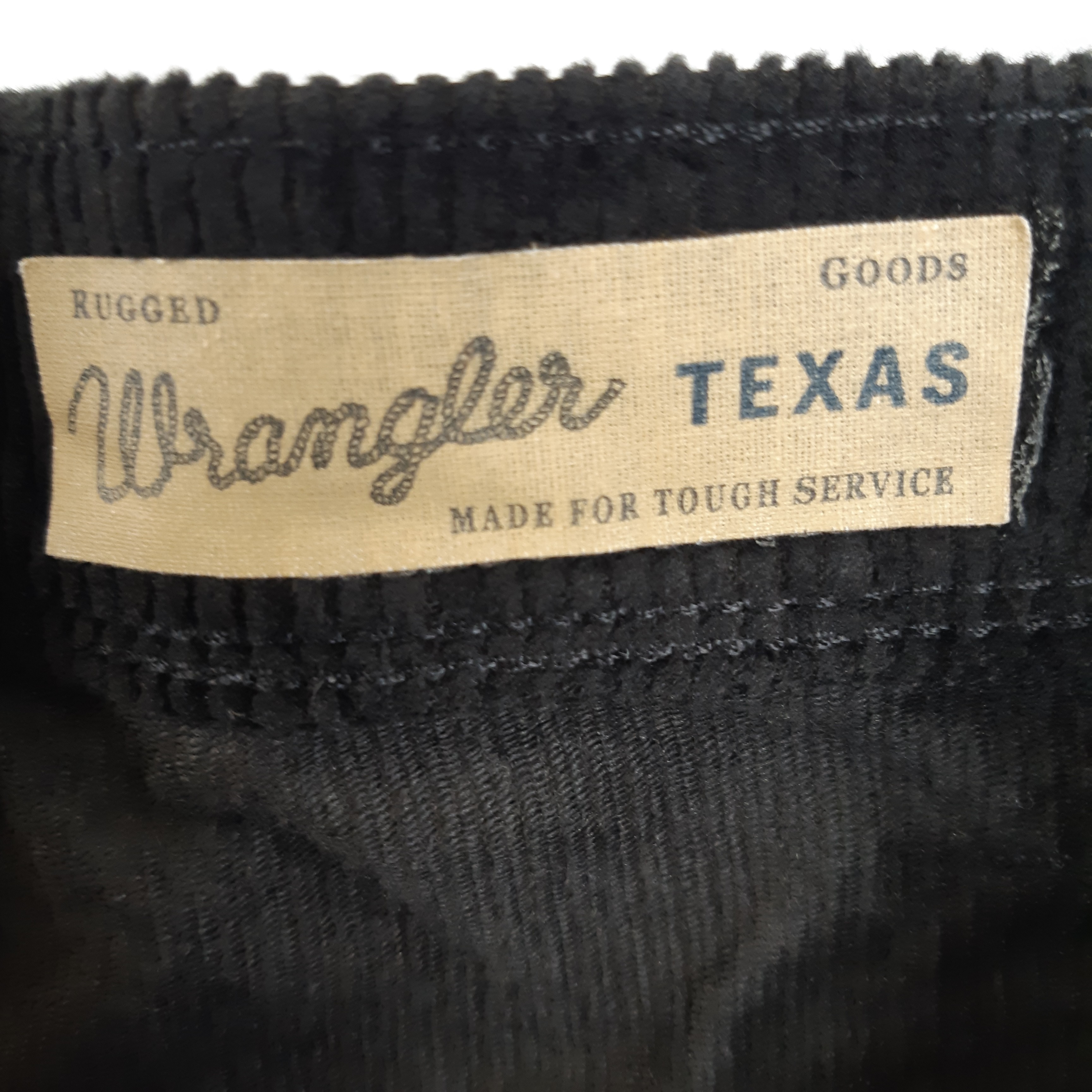 Voir photo 4 de Wrangler - Pantalon velours noir vintage coton Rare - Taille 42 Wrangler - Pantalon velours noir vintage coton Rare - Taille 42 Très bon état - Vue 4 -
