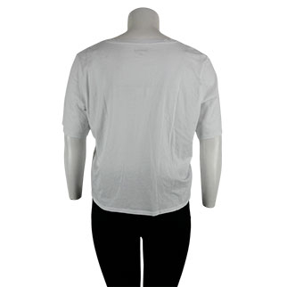 T-shirt blanc col V - Femme - In Extenso - Taille XXL - Photo 1