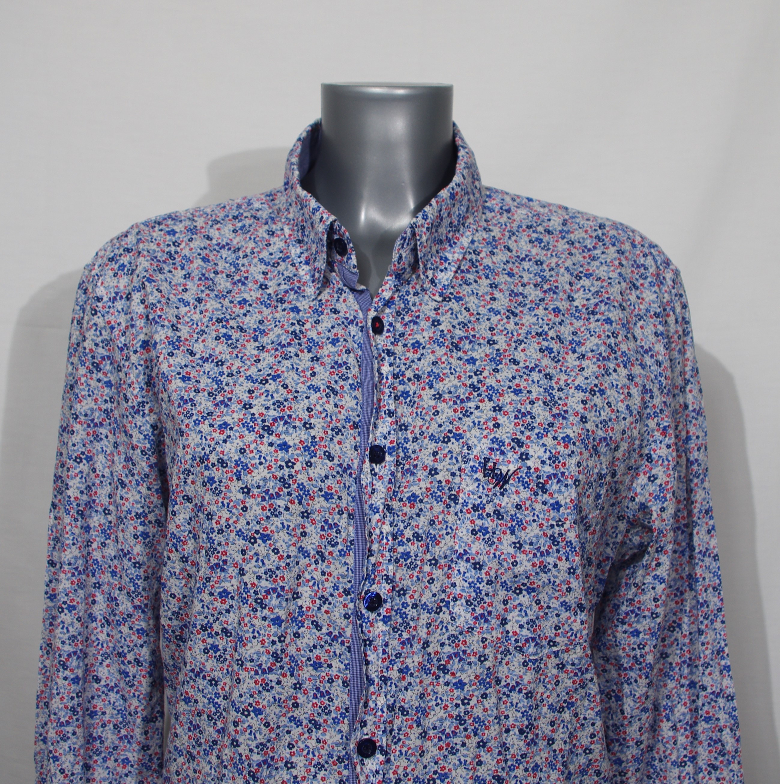 Chemise Harris Wilson - L - imprimée fleurs bleues et rouges - Photo 5