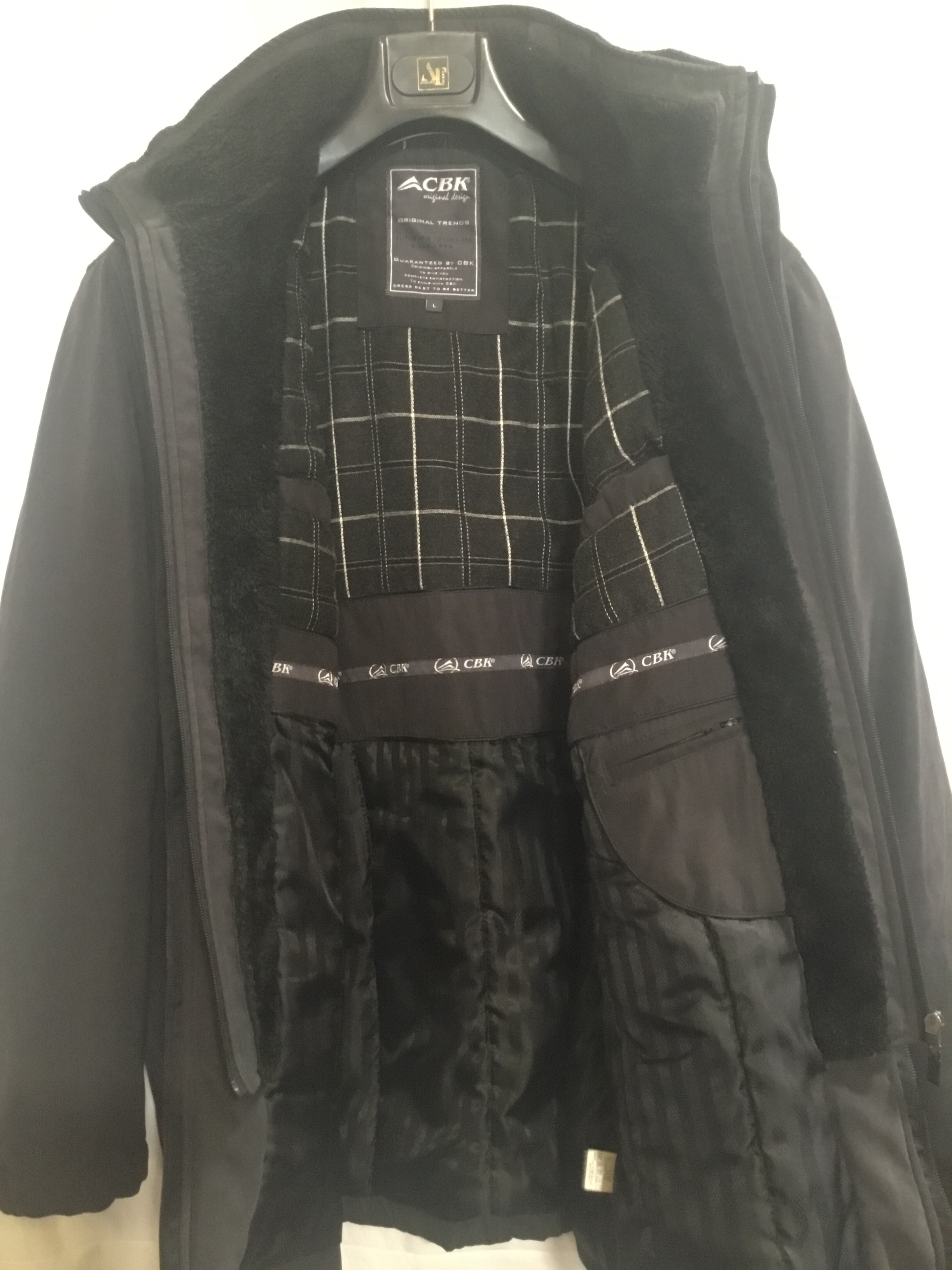 Veste homme longue noire « CBK » taille L  - Vue 6 - 