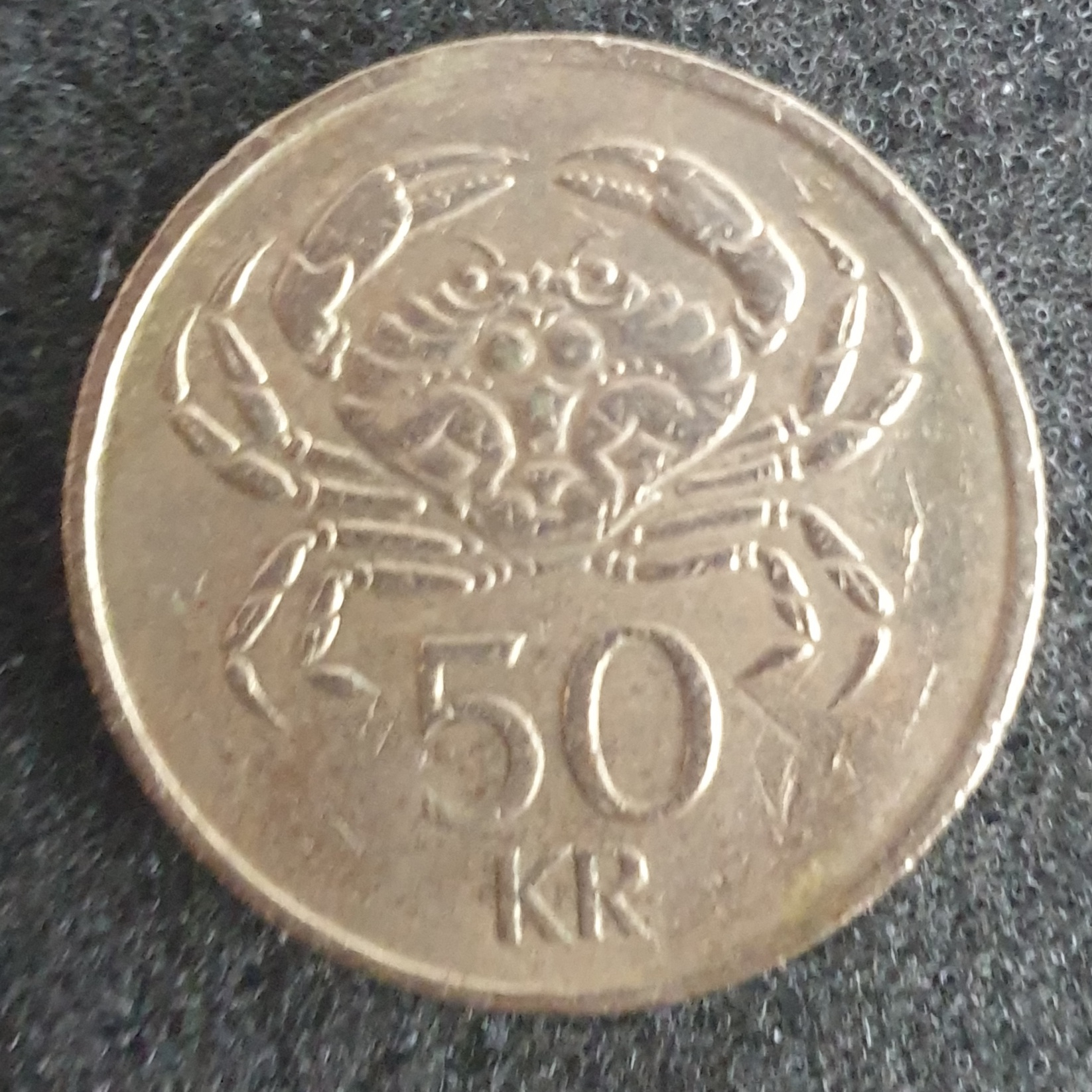 MONNAIE, ICELAND, 50 KRONUR 1987 - TB+ - Photo 1
