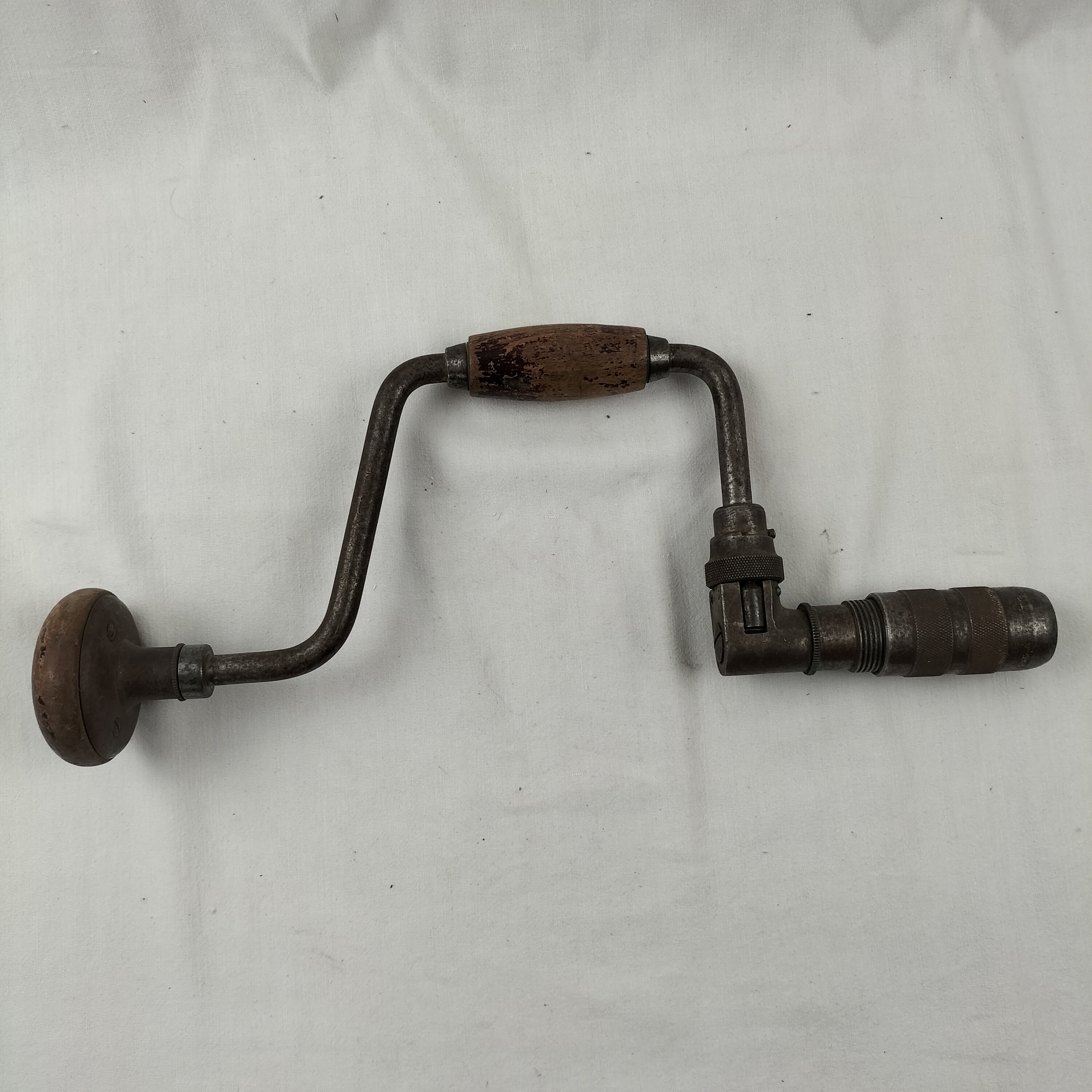 Vilebrequin Ancien - Outil De Menuisier Vintage - Pour Collection Ou Décoration
