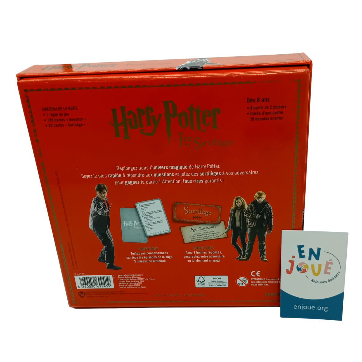 Jeu de société - Harry Potter - Le jeu des sortilèges - Playbac - A partir de 8 ans . Très bon état - Vue 2 - 