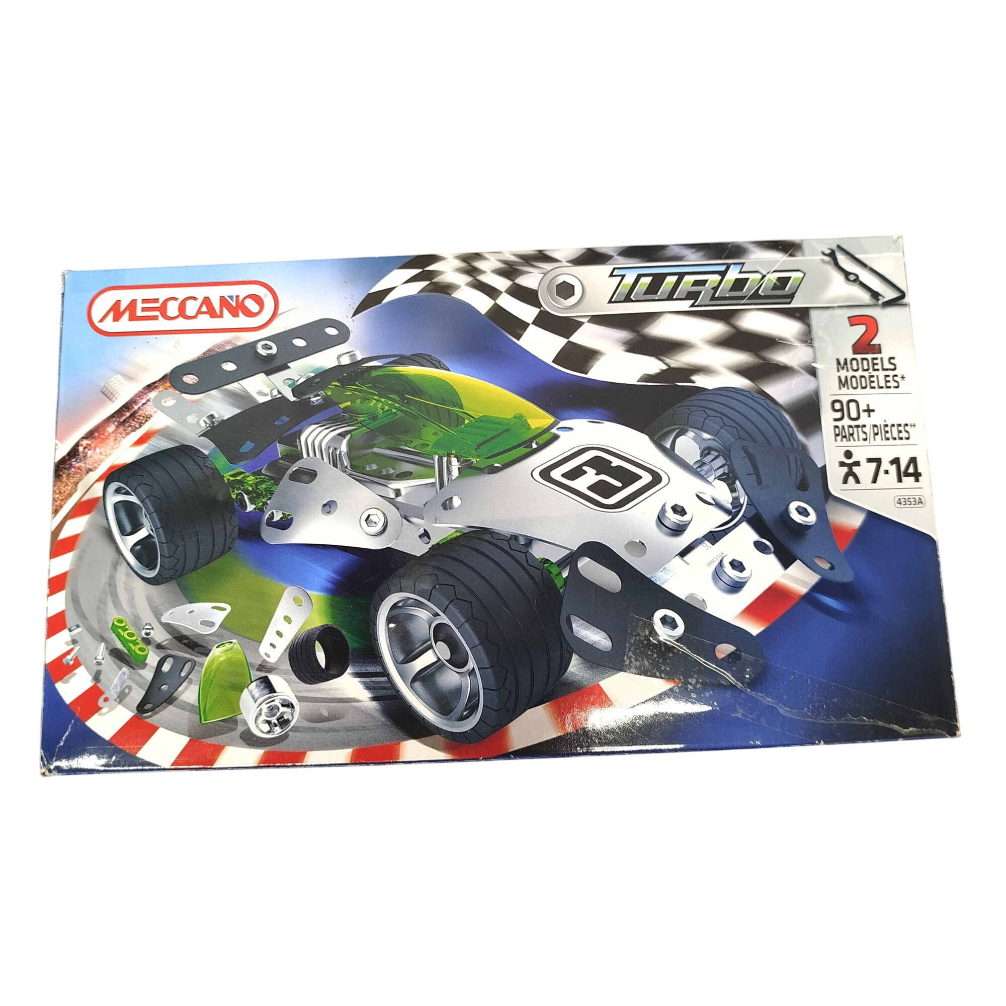 Meccano TURBO 2 modèles 90 pièces Bon état -  reconditionné disponible sur Label Emmaüs