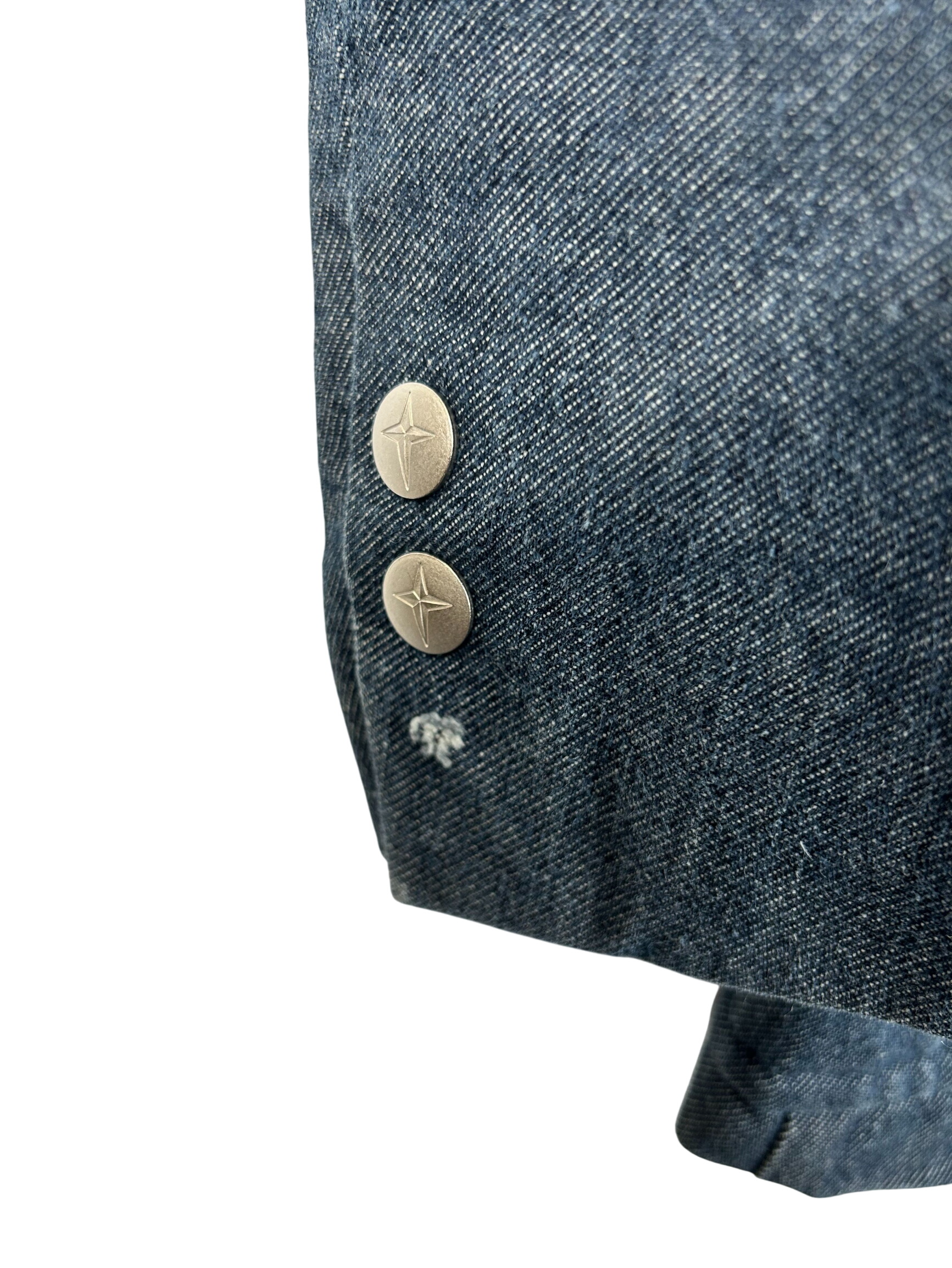 Veste bleu en jean - Thierry Mugler - 46 - Photo 4