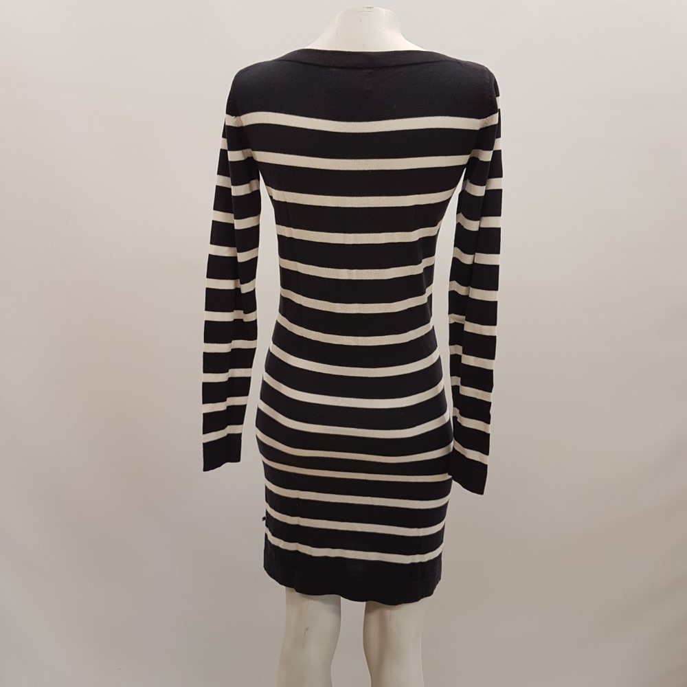 Robe bleu marine rayures blanches - RED GREEN - Taille S Bon état - Vue 3 - 