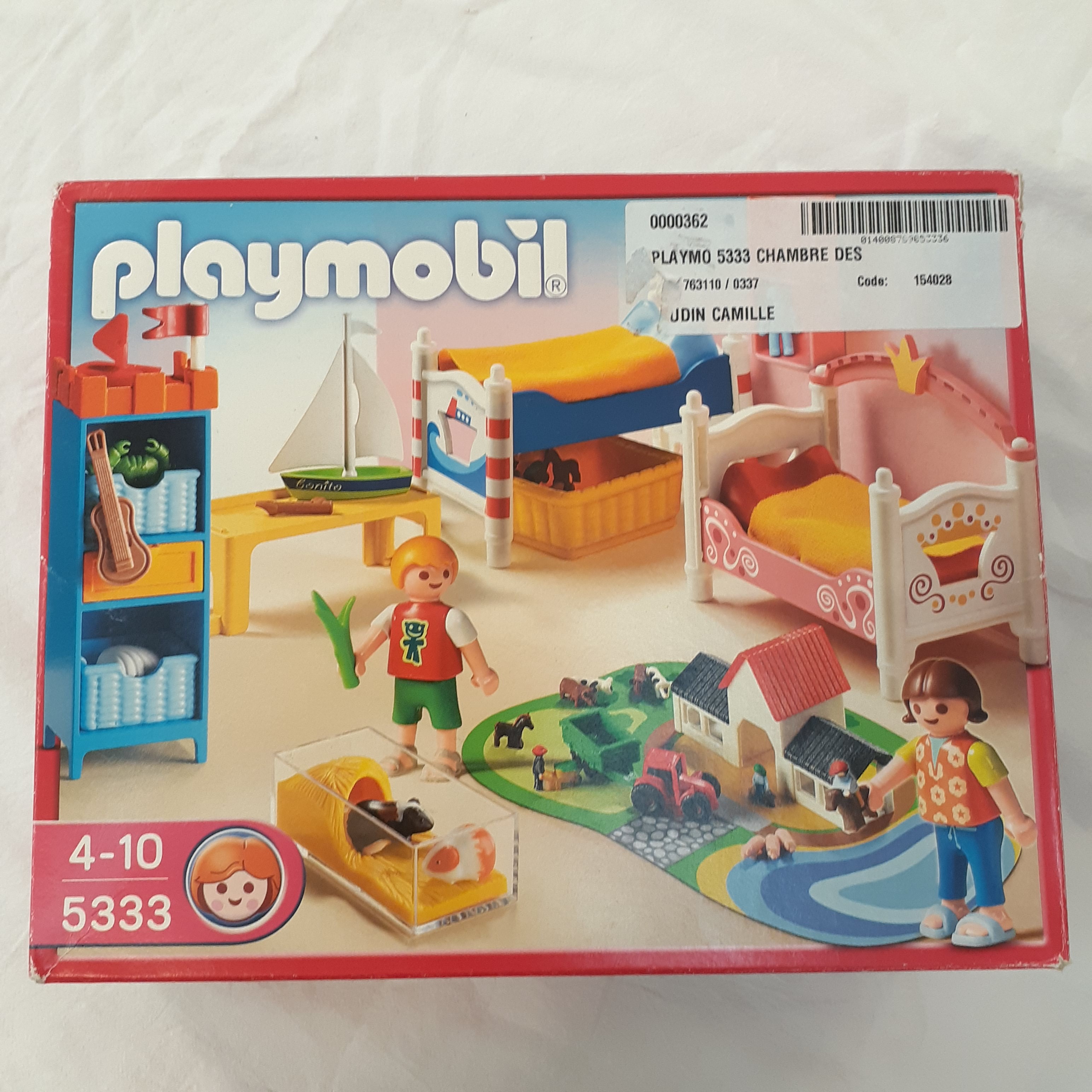 Playmobil 5302 et 5333 - Maison de ville et Chambre des enfants avec lits décorés Bon état - Vue 19 - 
