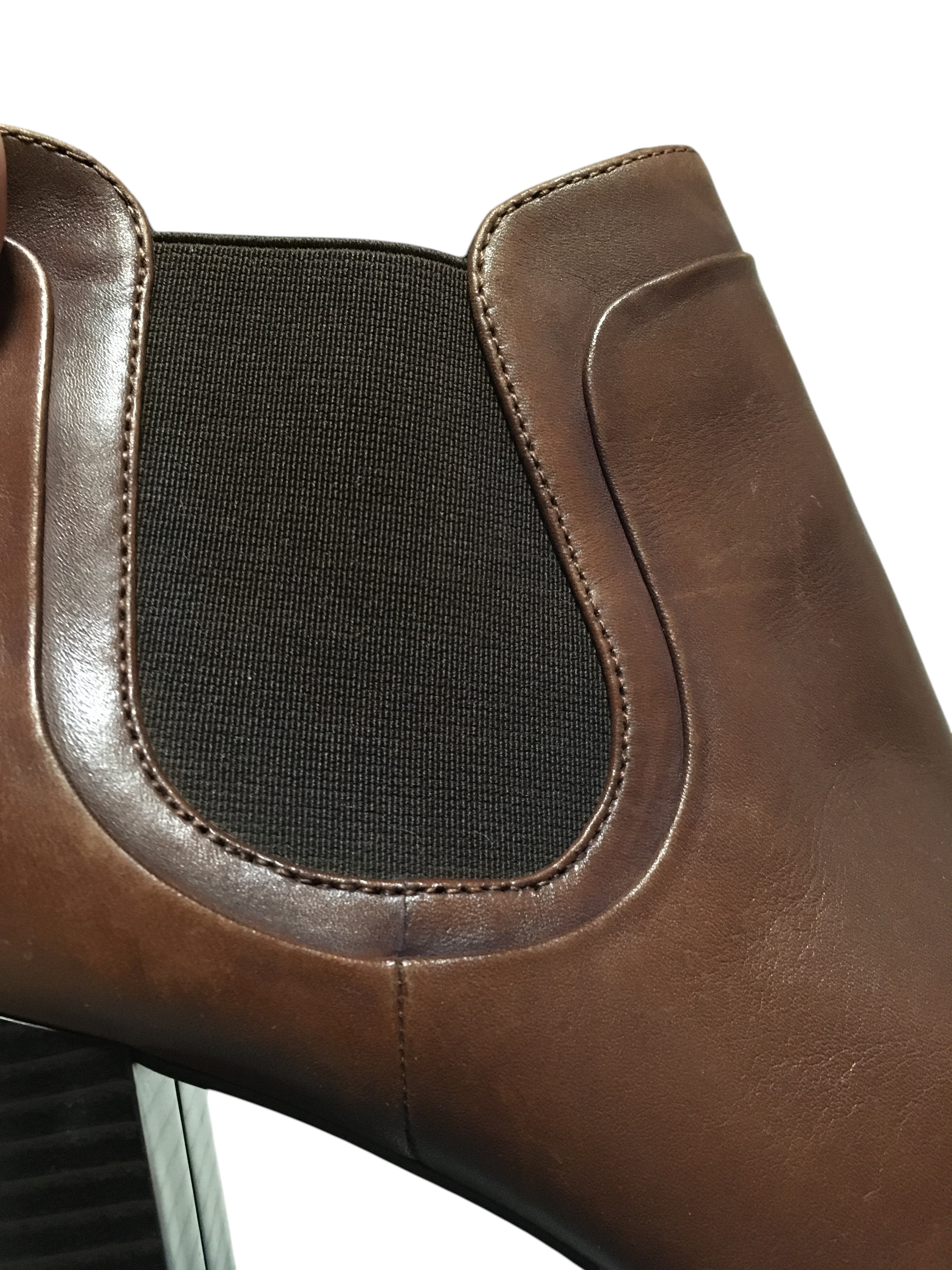 Bottine marron a talon GEOX - 39.5 - Photo 2