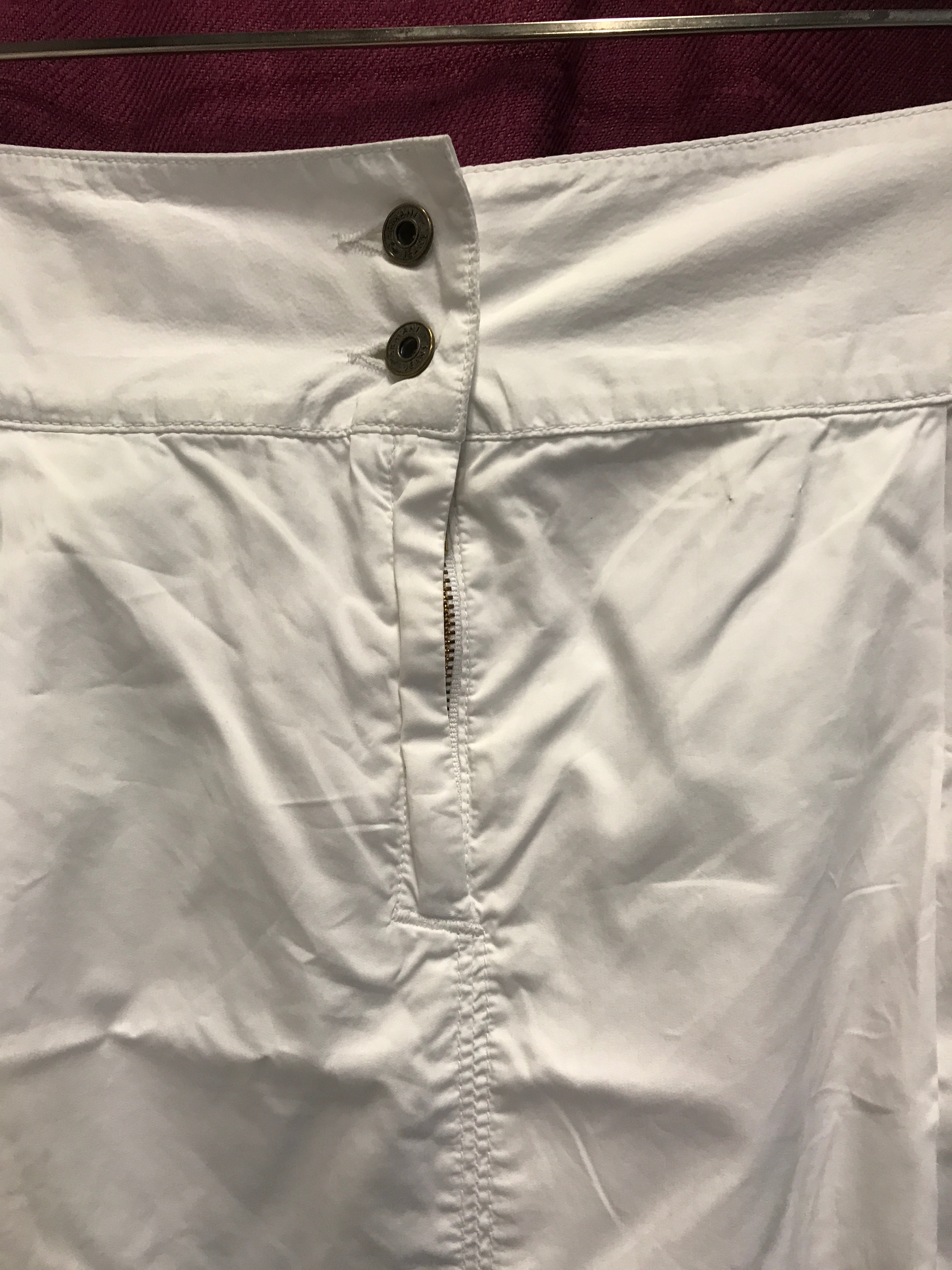 Jupe blanche «Armani Jeans » taille 42 Très bon état - Vue 2 - 