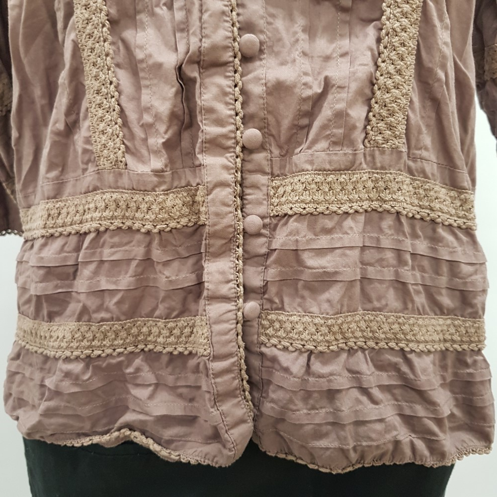Chemise folk marron - DAMART - Taille 44/46 - Photo 6