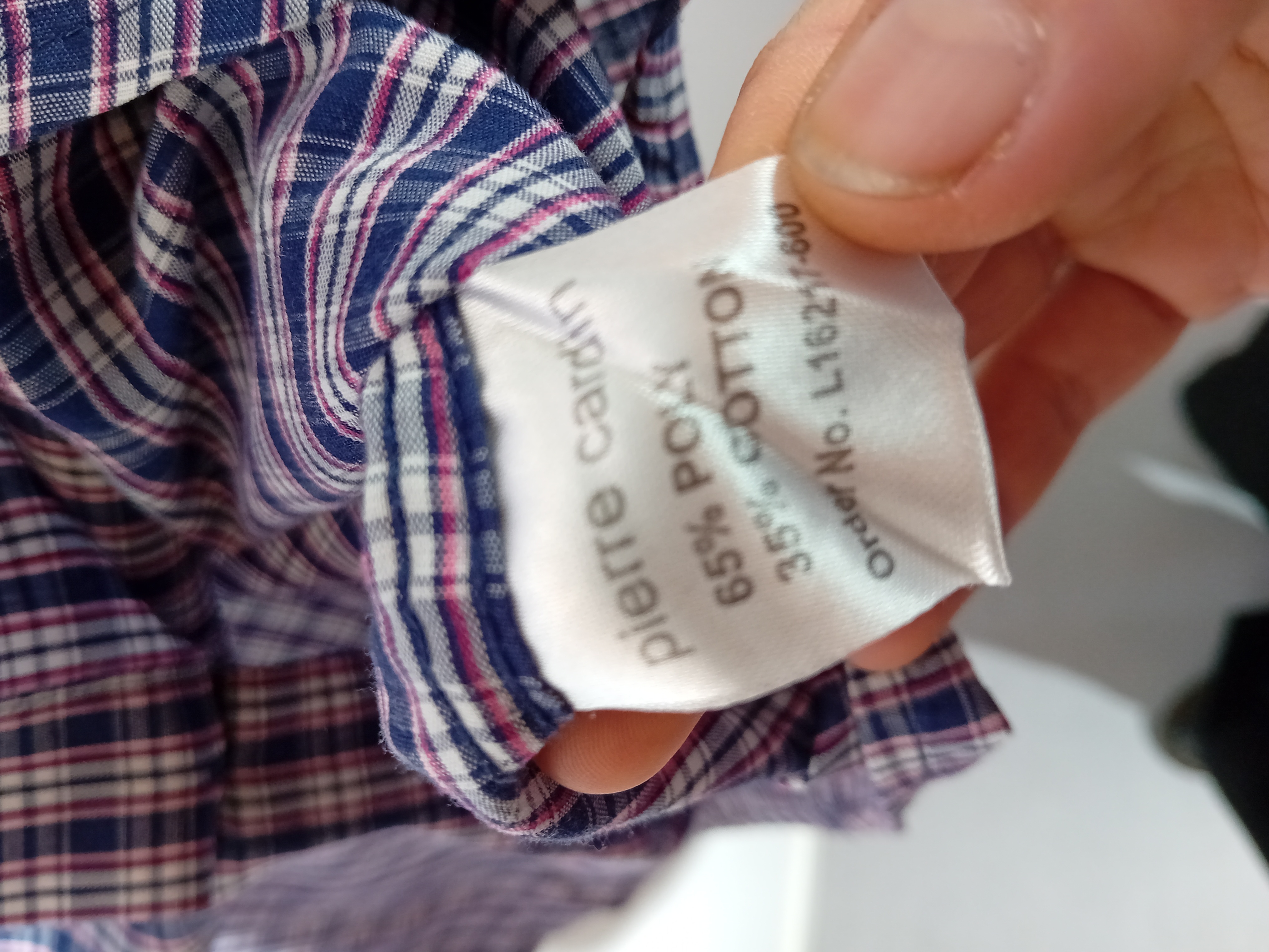 Chemise À Carreaux Pierre Cardin Homme L (T4017) Très bon état - Vue 5 - 