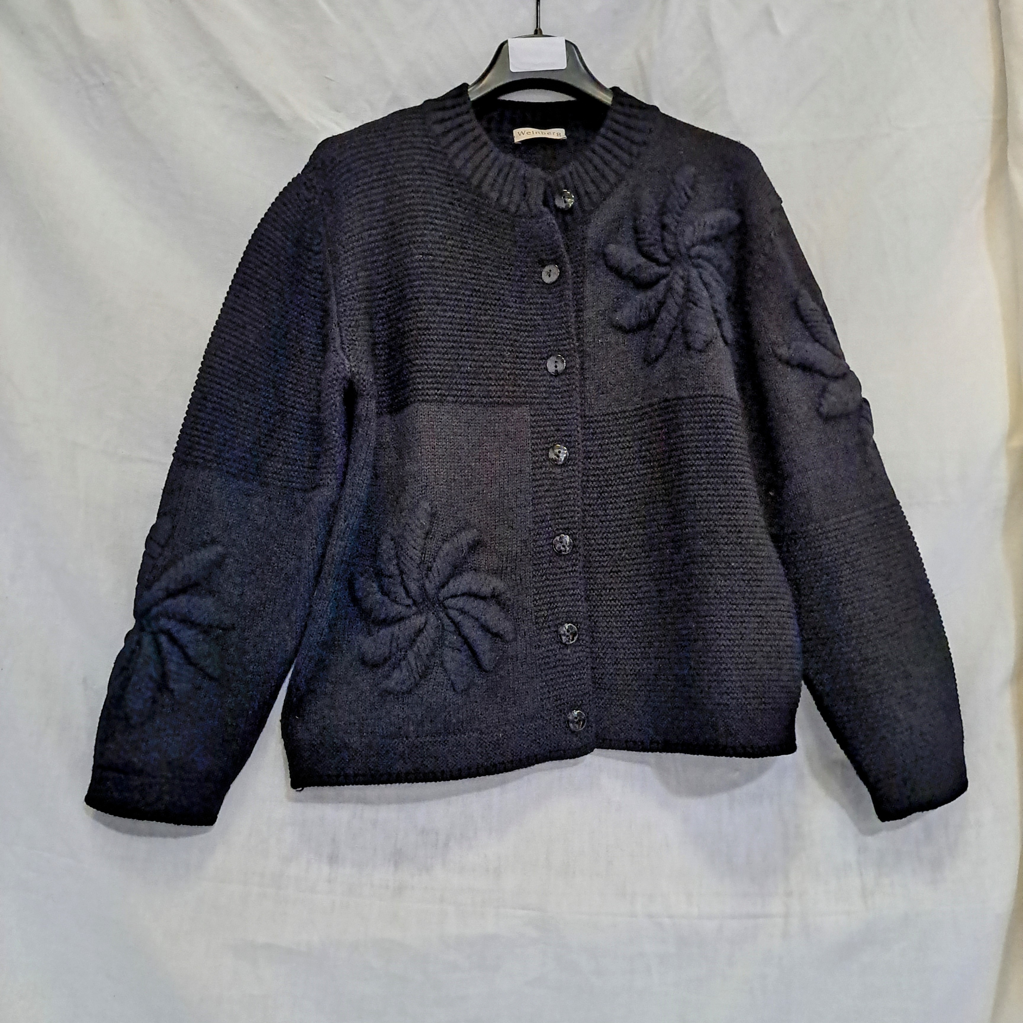 GILET NOIR , T3, de marque "Weinberg" en Laine Merinos et Acrylique  Bon état - Vue 3 - 