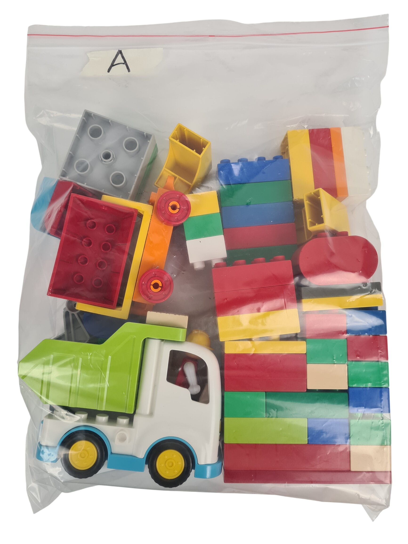 Lego Duplo - Sachet 1kg de blocs de construction en vrac avec 1 voiture et 1 véhicule - +12 mois - Photo 1