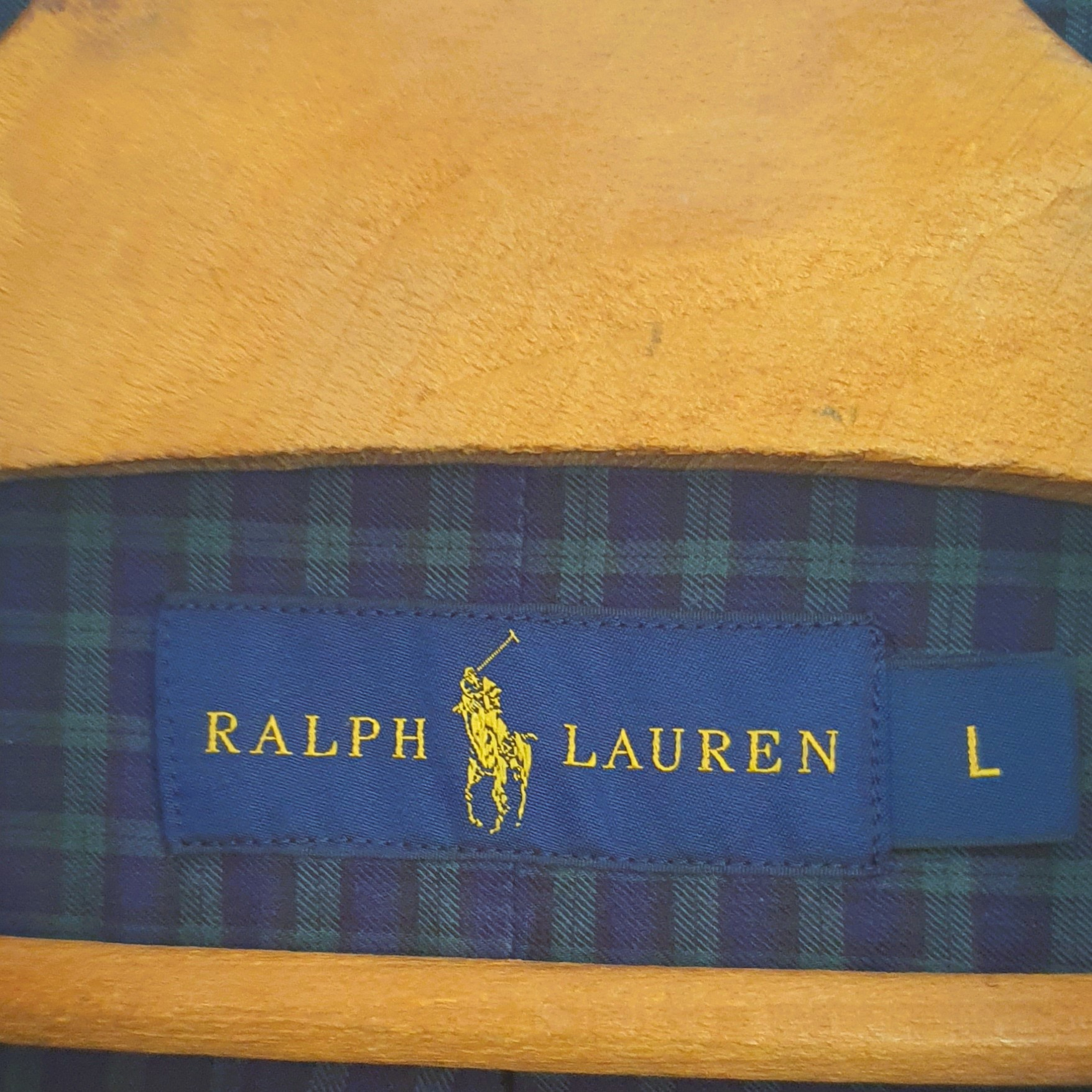 Chemise à carreaux Ralph Lauren taille L bleu & vert - Photo 2