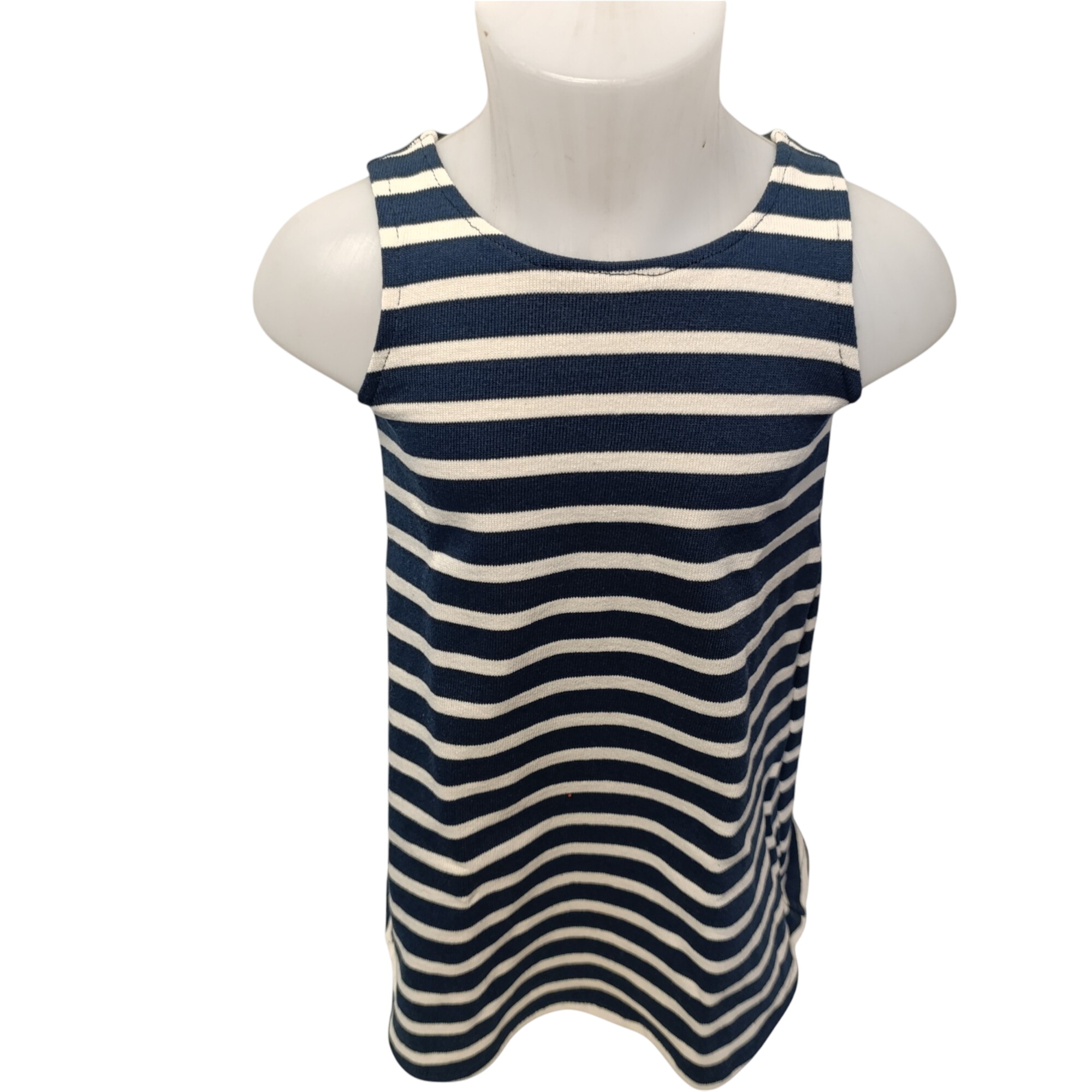 Robe bleu pour enfants (taille 2ans ), fabriqué dans notre atelier Acsomur, à partir de tissu recyclé - Photo 0