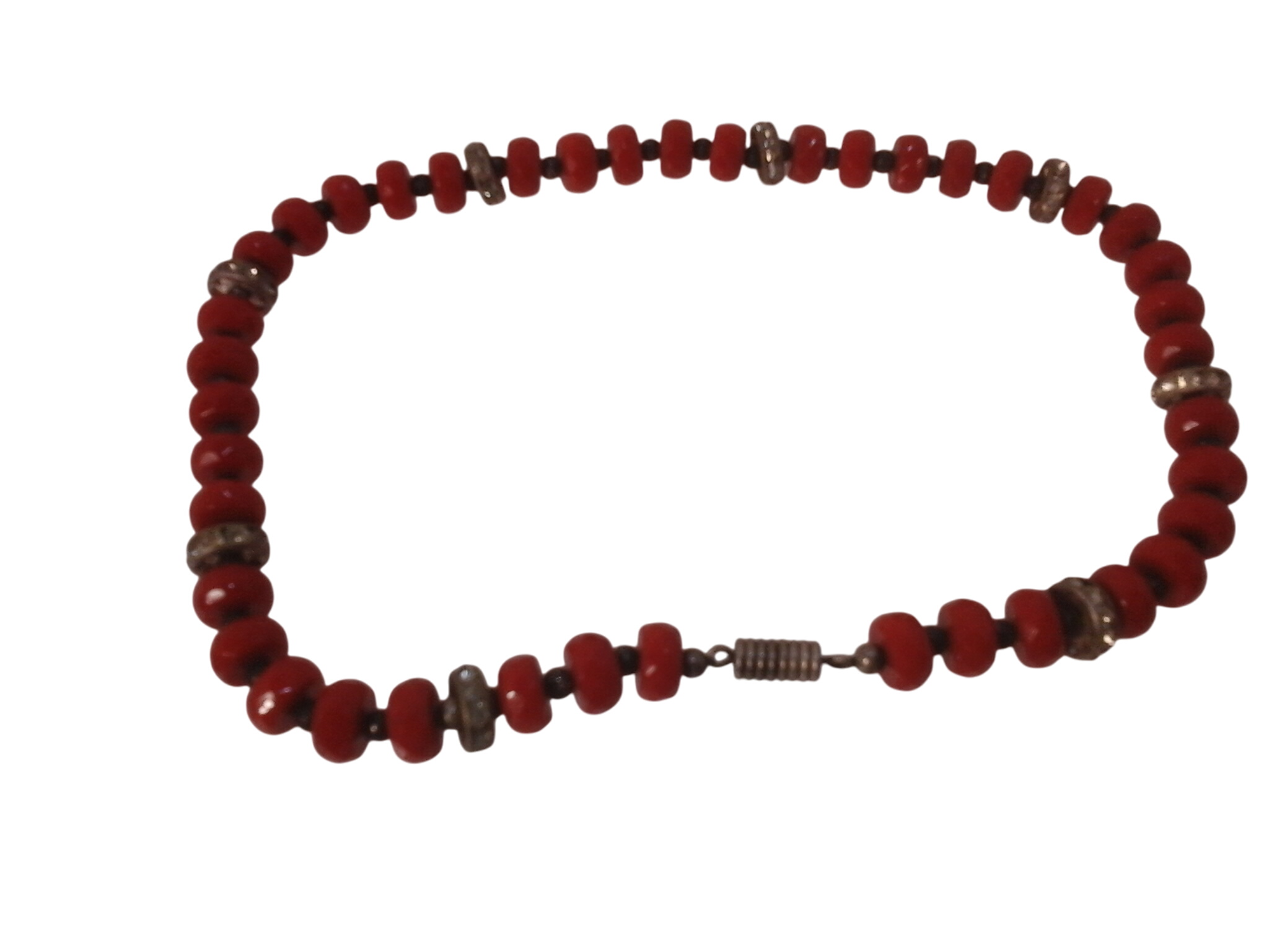 Collier de perle corail rouge - Label Emmaus - Modalova