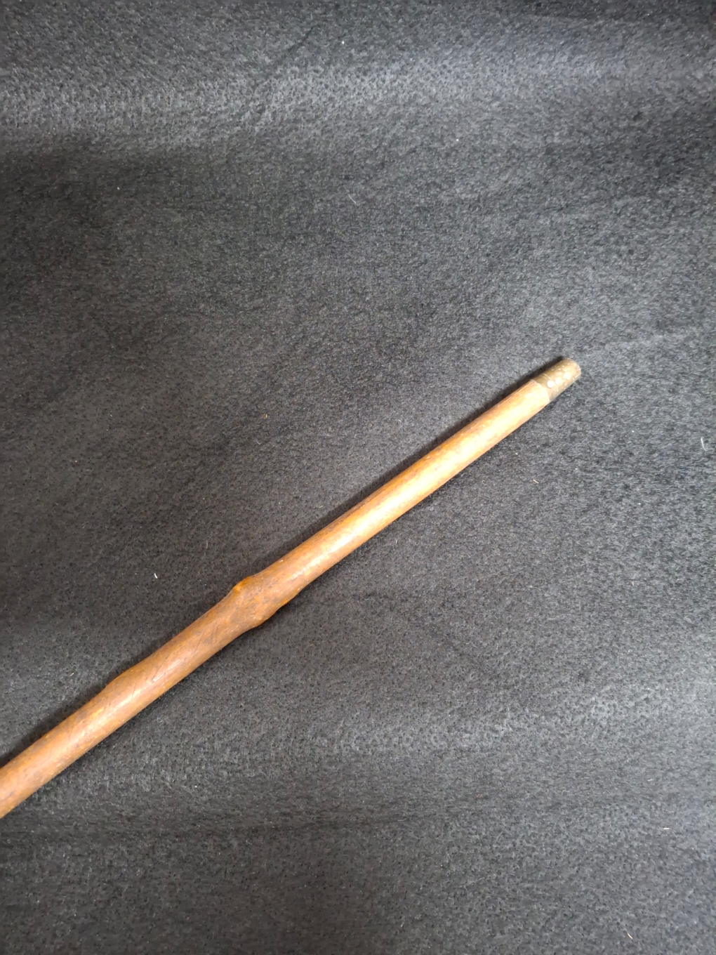 Canne ancienne avec pommeau en corne - Bon état - Photo 4