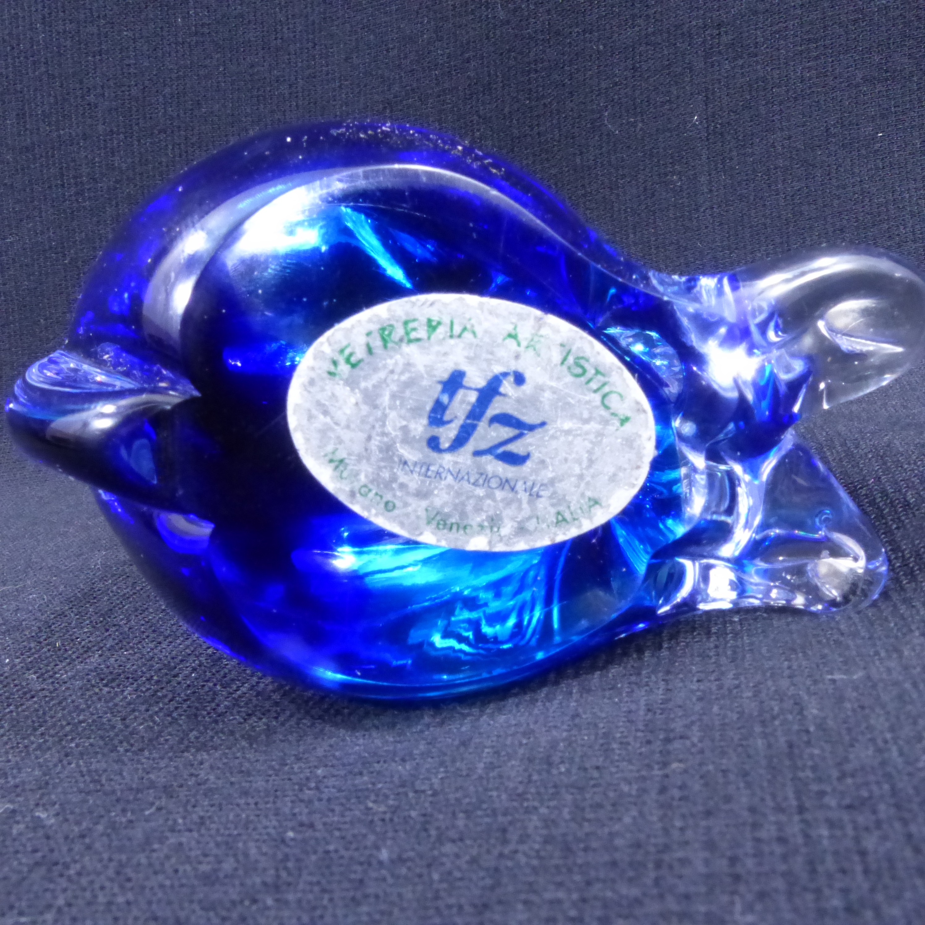 Sculpture en verre sommerso de Murano / attribue à Sandro Frattin - Estampillé Vetreria Artistica tfz Bon état - Vue 7 - 