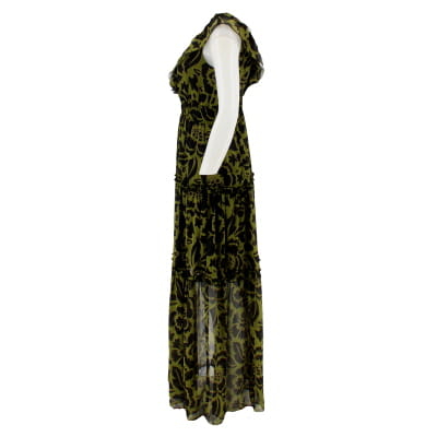 Robe noire et verte imprimée - Femme - NAF NAF - Taille 38 - Photo 2