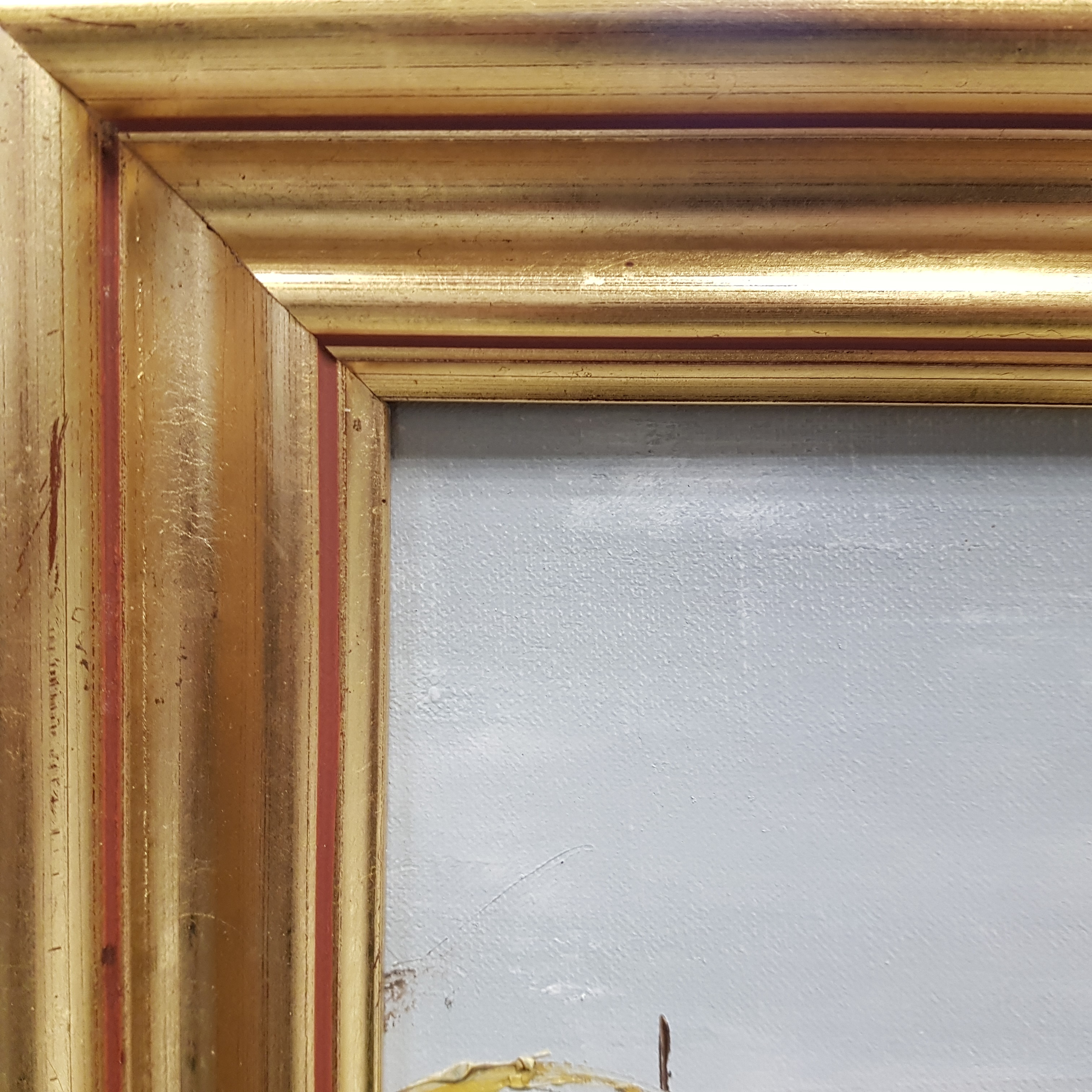 Tableau au couteau signé 