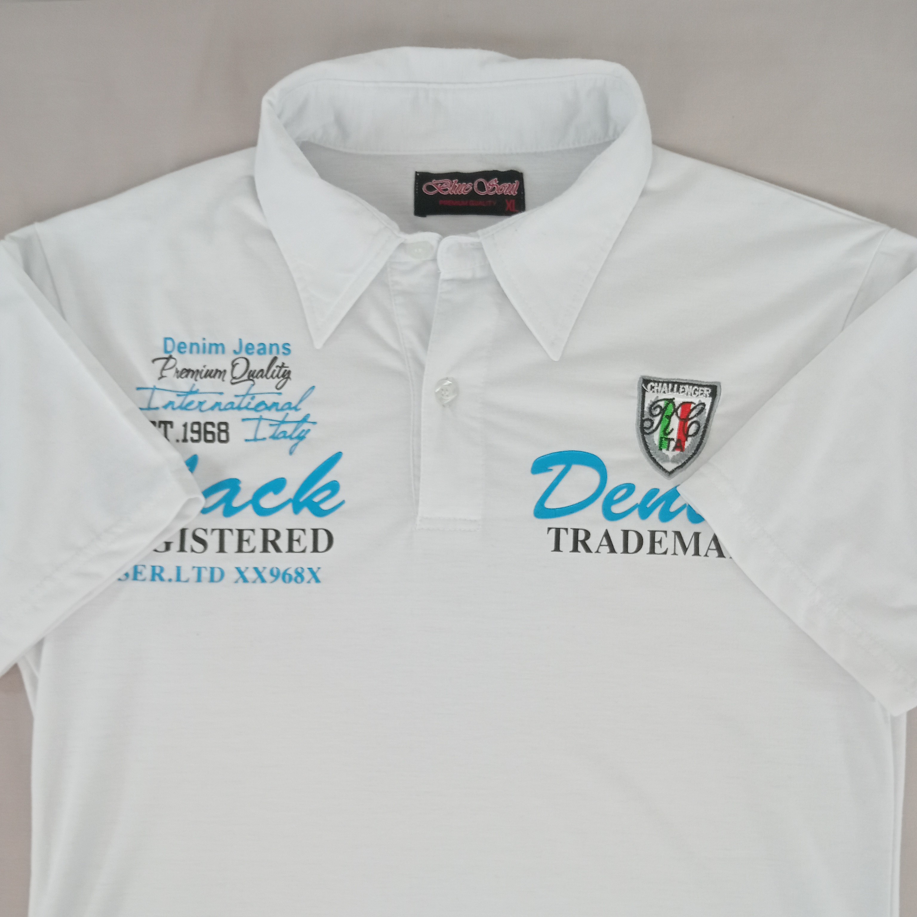 Polo homme de la marque Blue Soul manches courtes de couleur blanc taille XL (44) - Photo 2