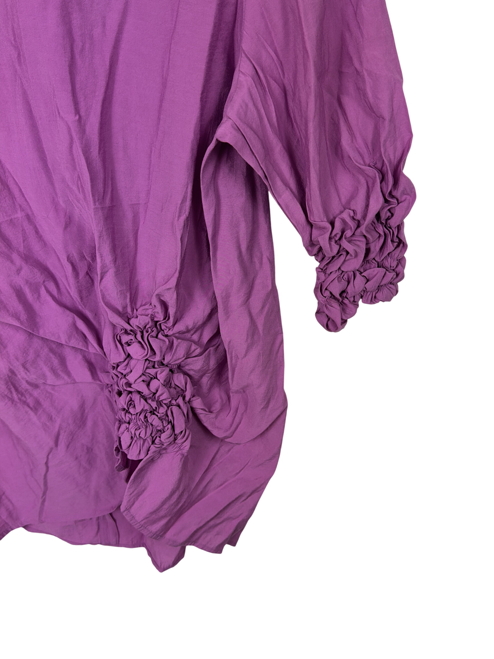 Blouse violette Cos manches longues détails froncés M 💜 - Photo 1