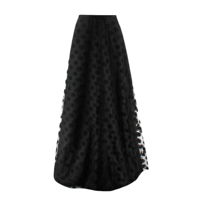 Jupe noire à pois - Femme - Taille 42 - Photo 0