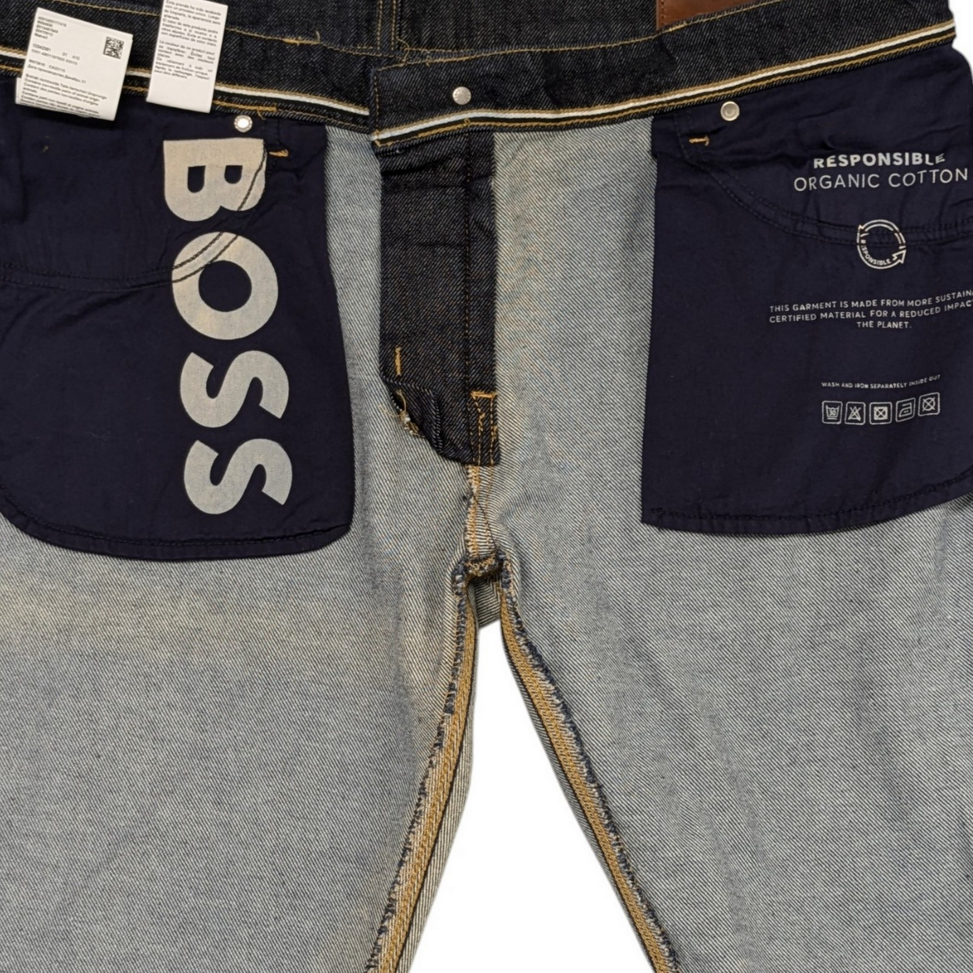 Pantalon Jean Hugo Boss Maine W38/L 32 = T 46/48 en toile denim bleu foncé - Photo 5