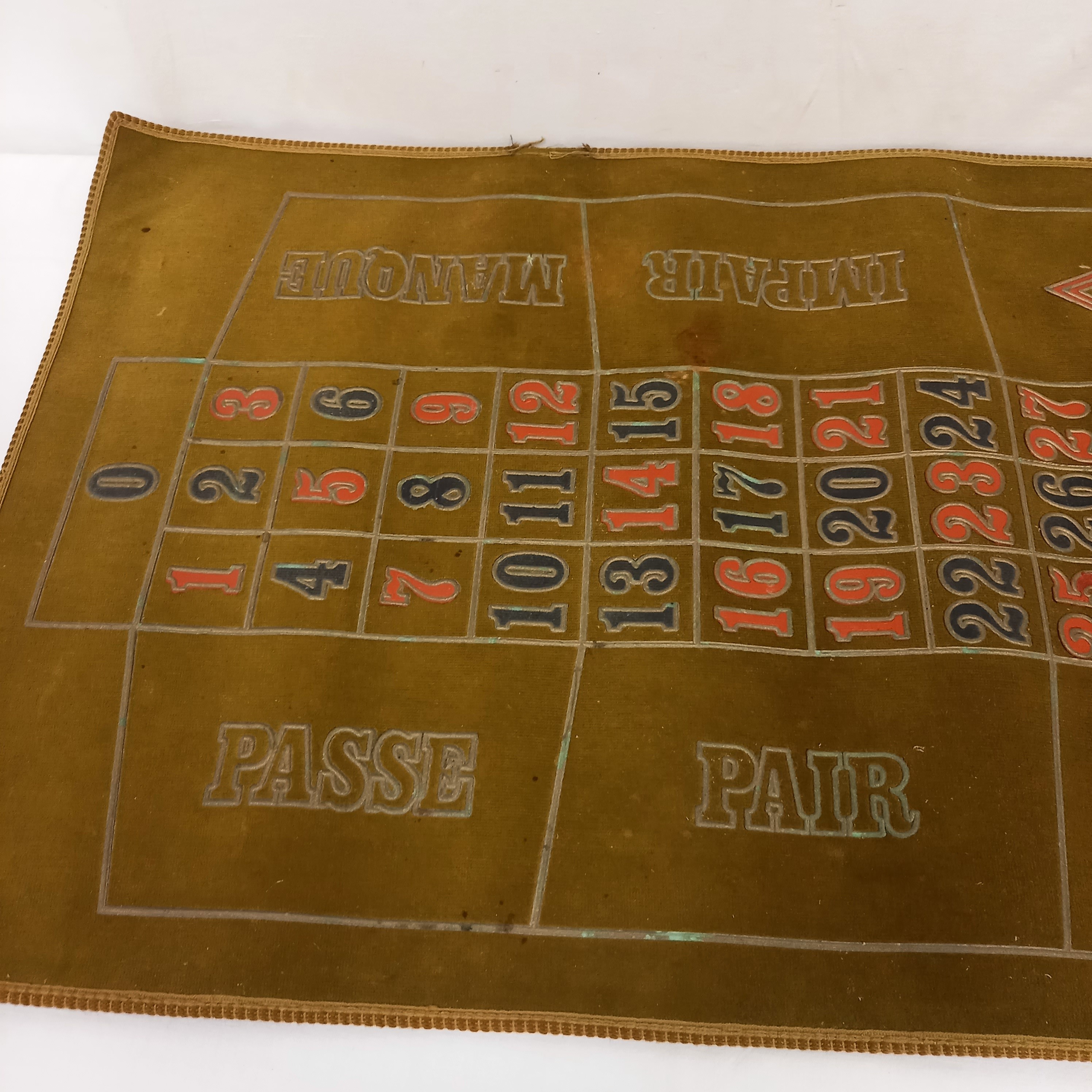 Tapis de Roulette vintage des années 1950 - Label Emmaüs