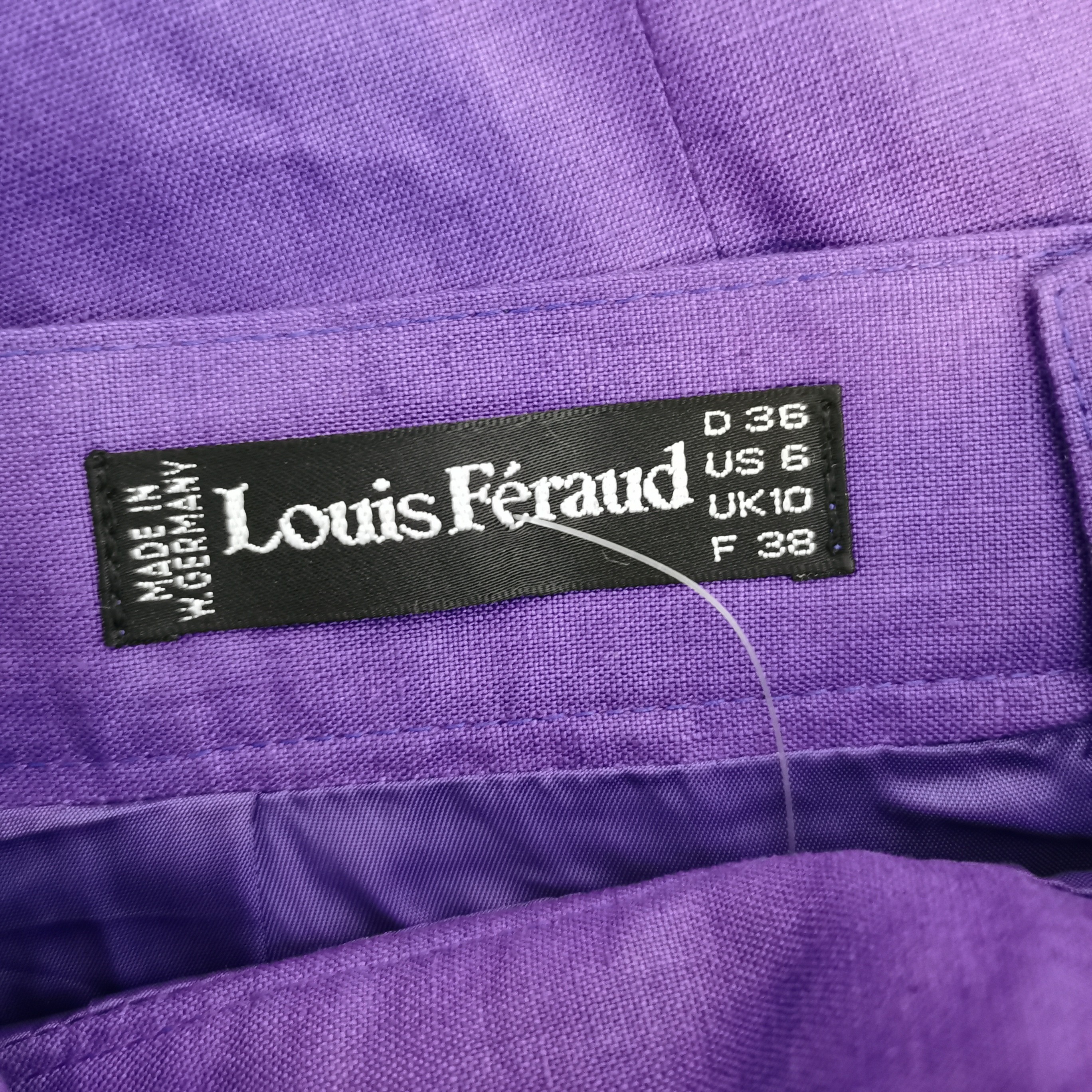 Voir photo 4 de Jupe droite – Louis Féraud Paris – Taille 38 (FR) – Violet Jupe droite – Louis Féraud Paris – Taille 38 (FR) – Violet Très bon état - Vue 4 -