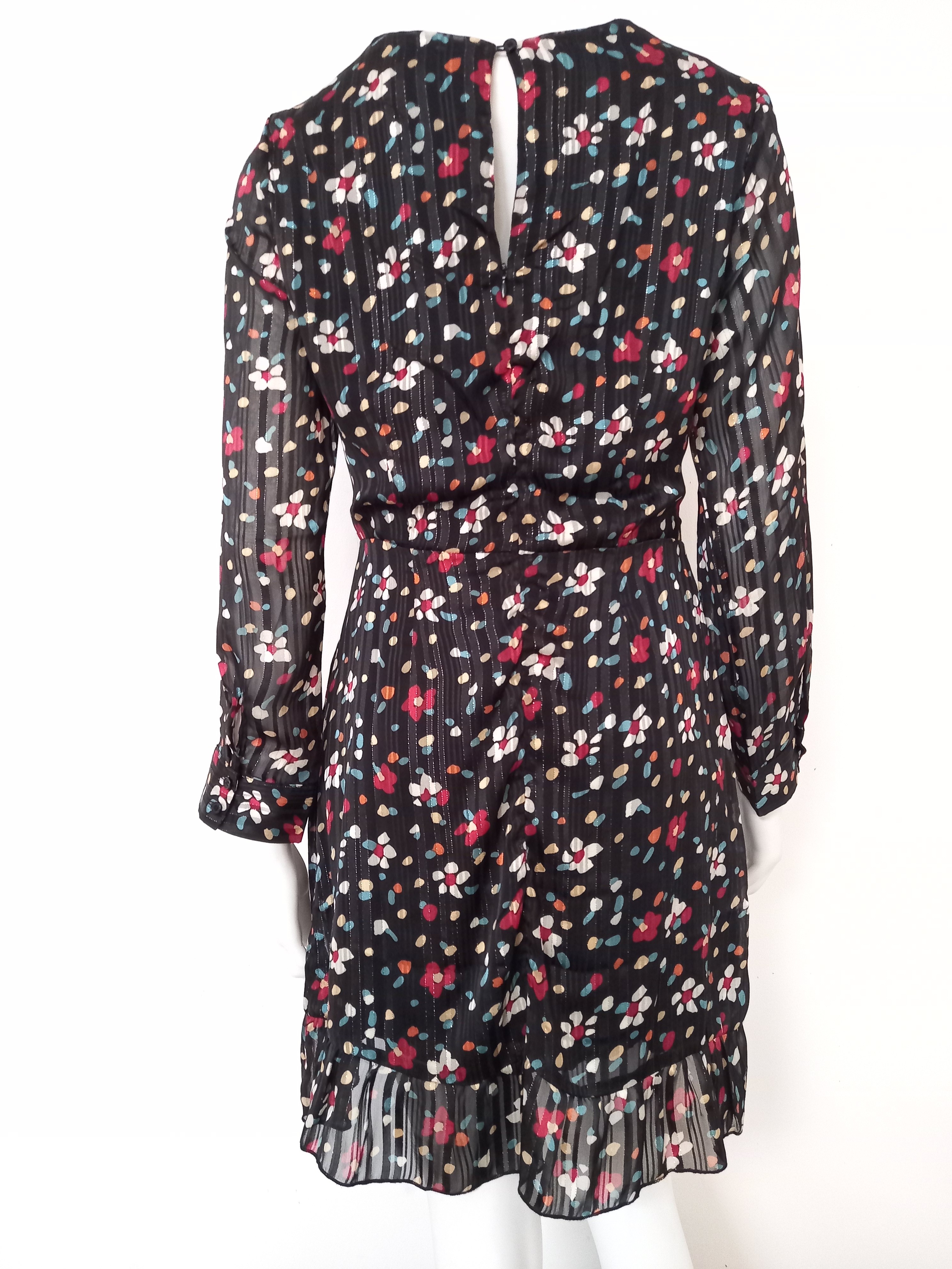 Robe haut croisé noir à motif la petite étoile taille 3 Très bon état - Vue 2 - 