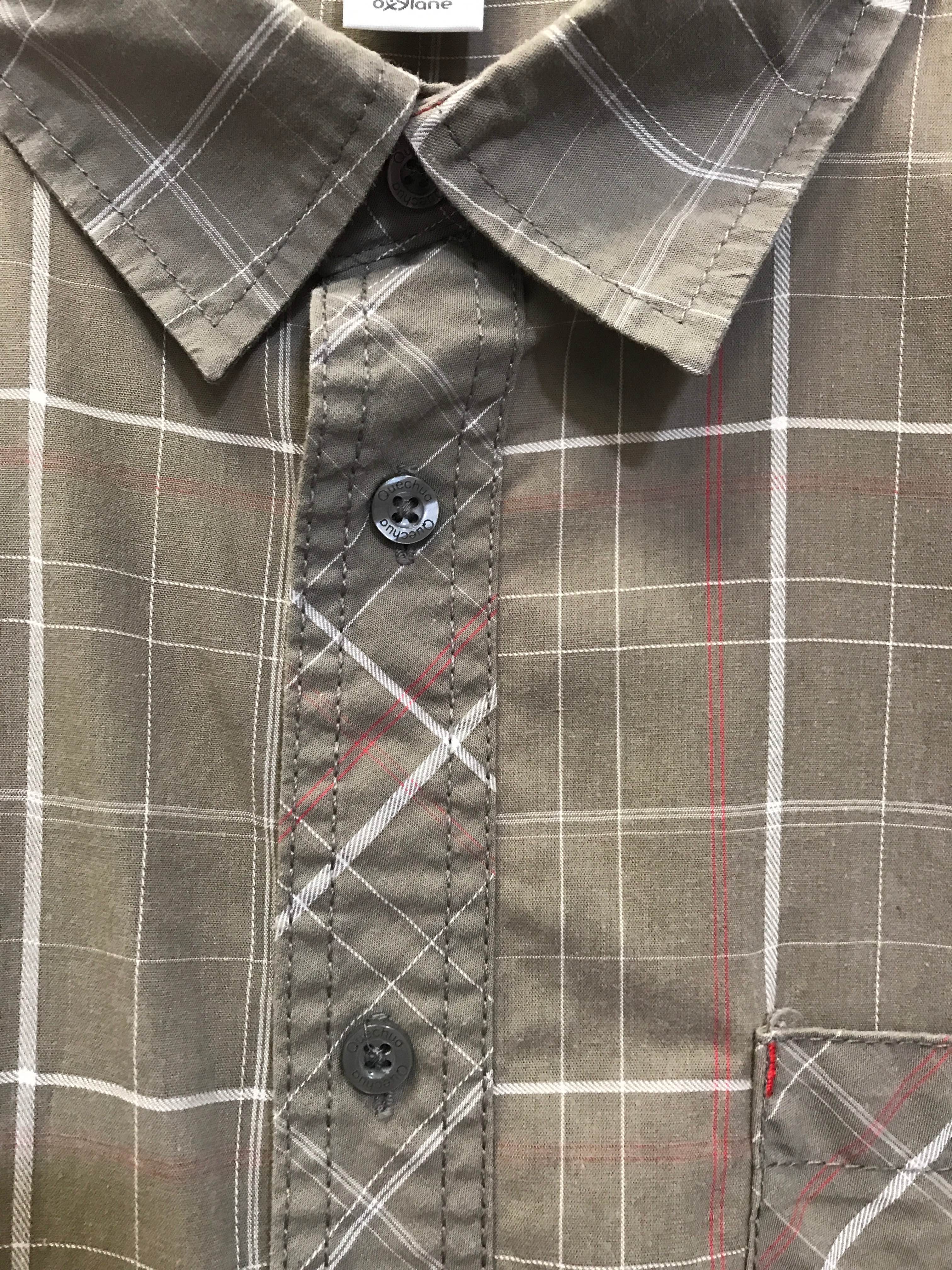 Voir photo 3 de Chemise à manches courtes Kali/brun « Quechua » TXXL Chemise à manches courtes Kali/brun « Quechua » TXXL Très bon état - Vue 3 -